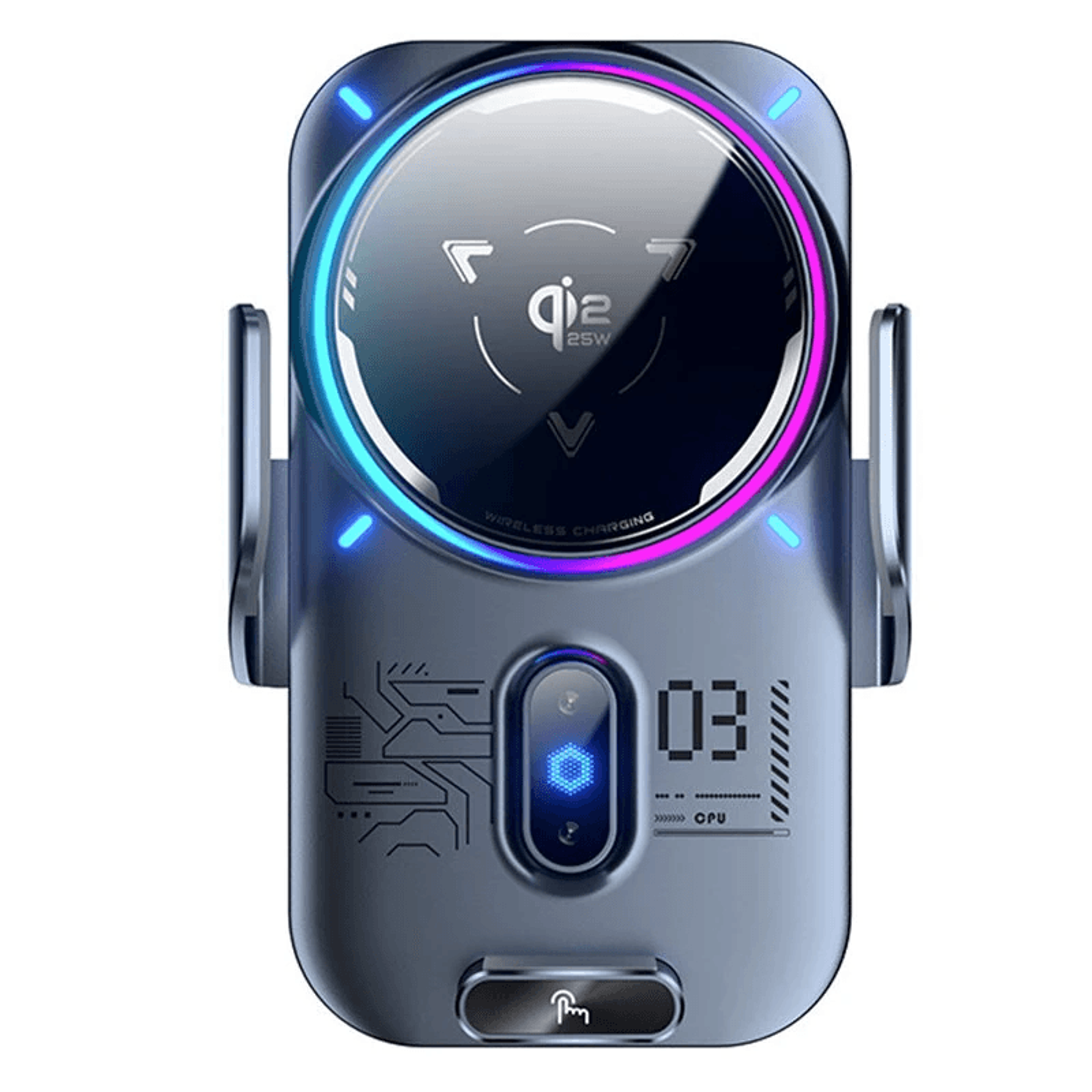 magnetic wireless car charger mount with semiconductor cooling