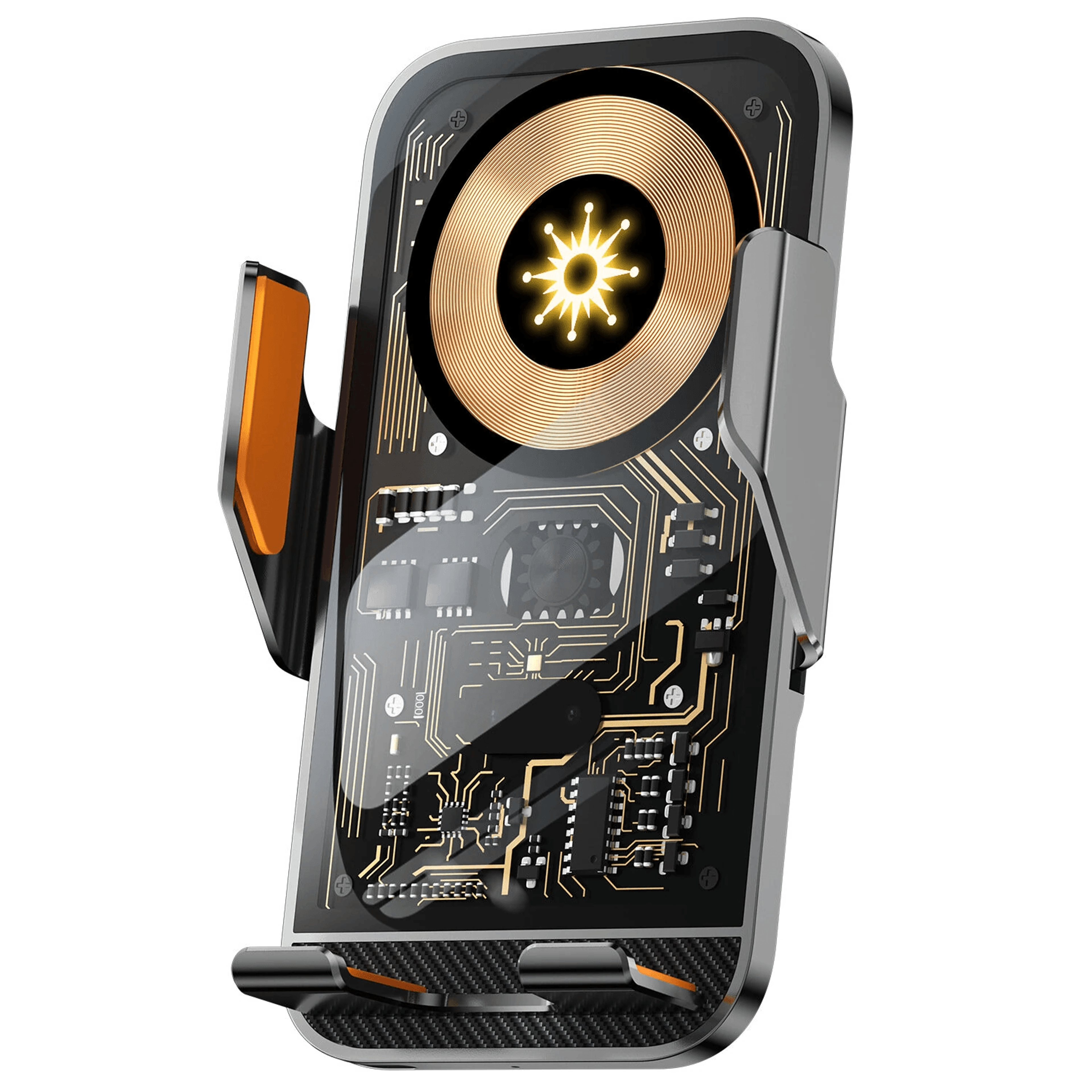 wireless car charger with automatic clamp and air vent mount