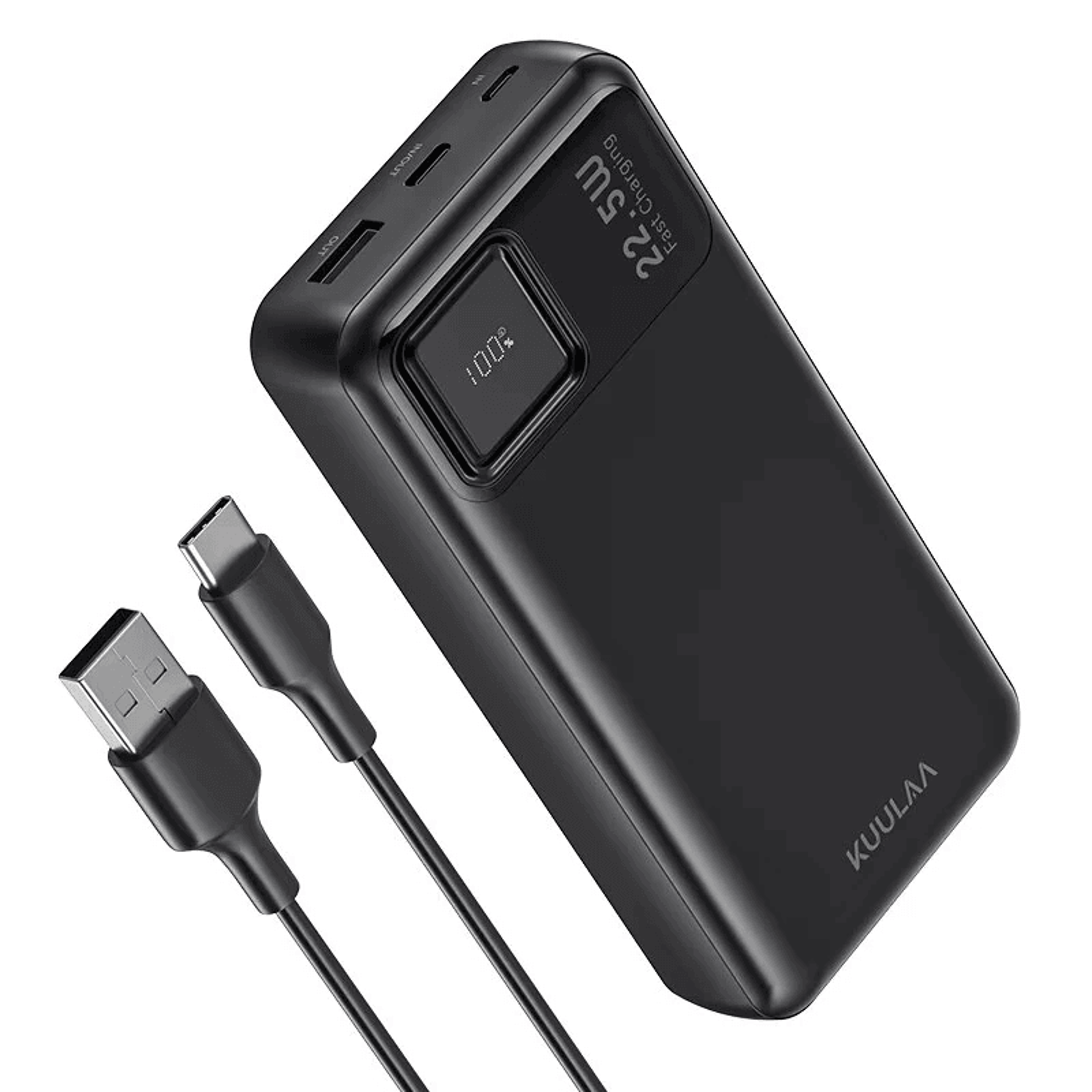 fast charging power bank with led power display