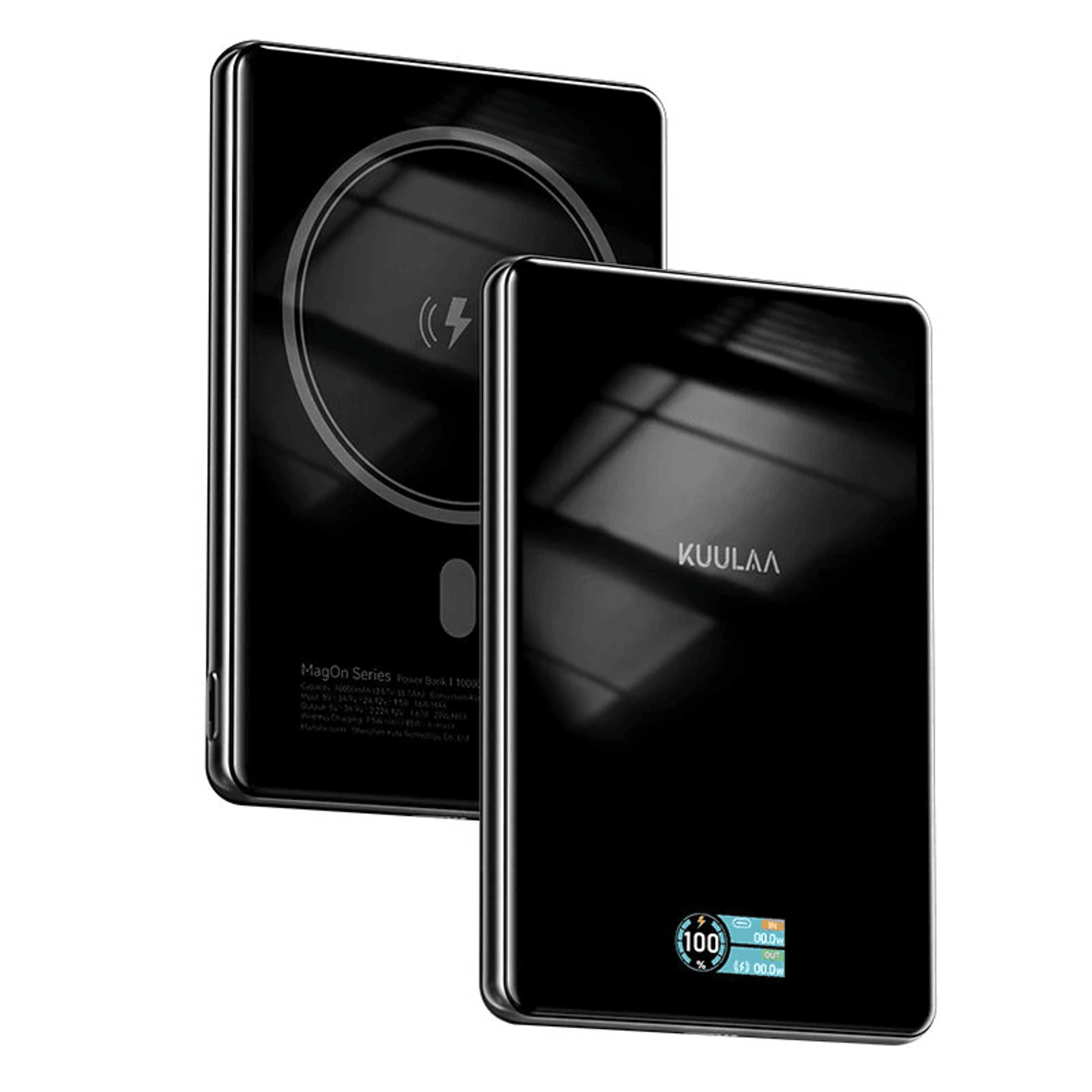magnetic wireless power bank with usb c fast charging and digital display