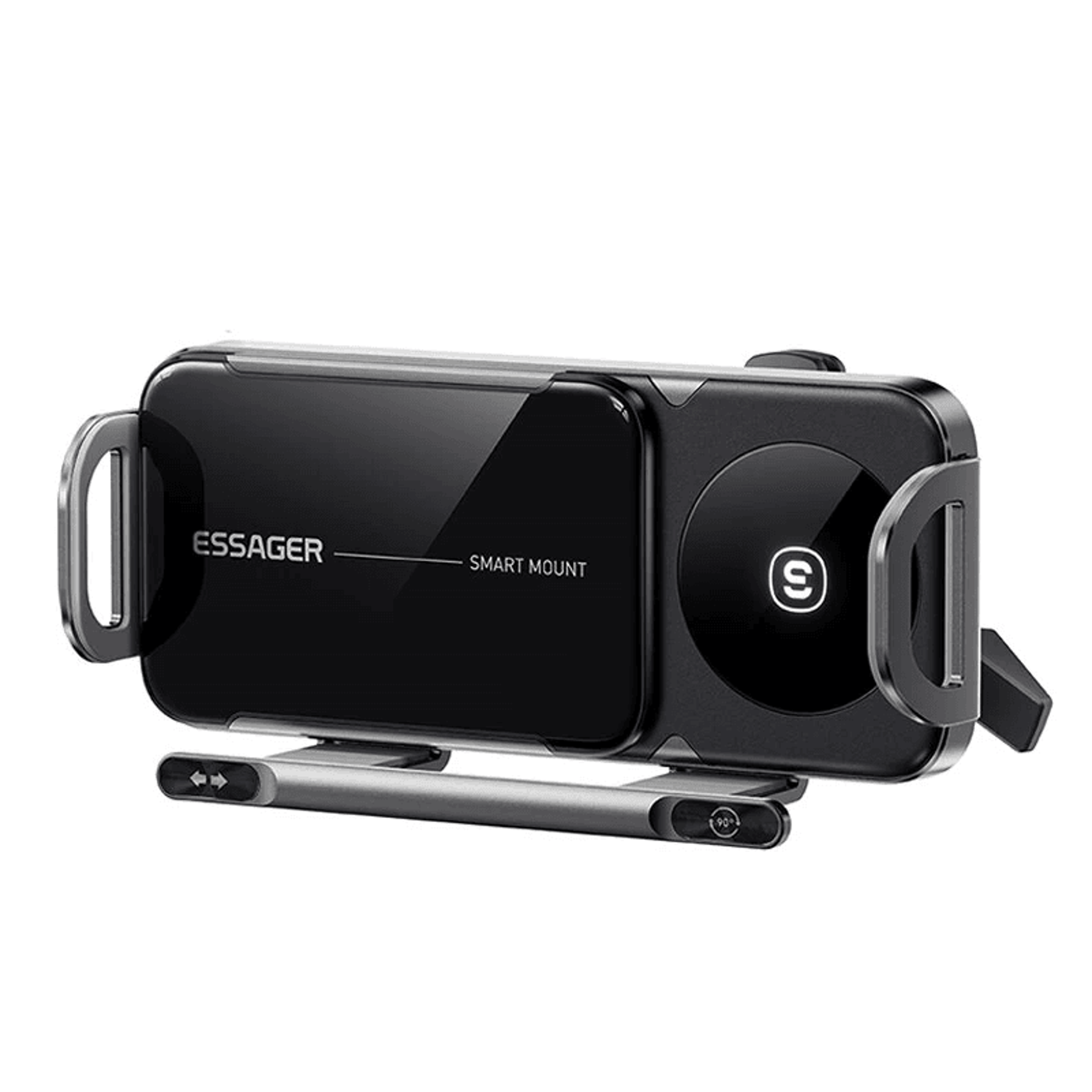 car wireless charger air vent mount with dual coil and one click rotation
