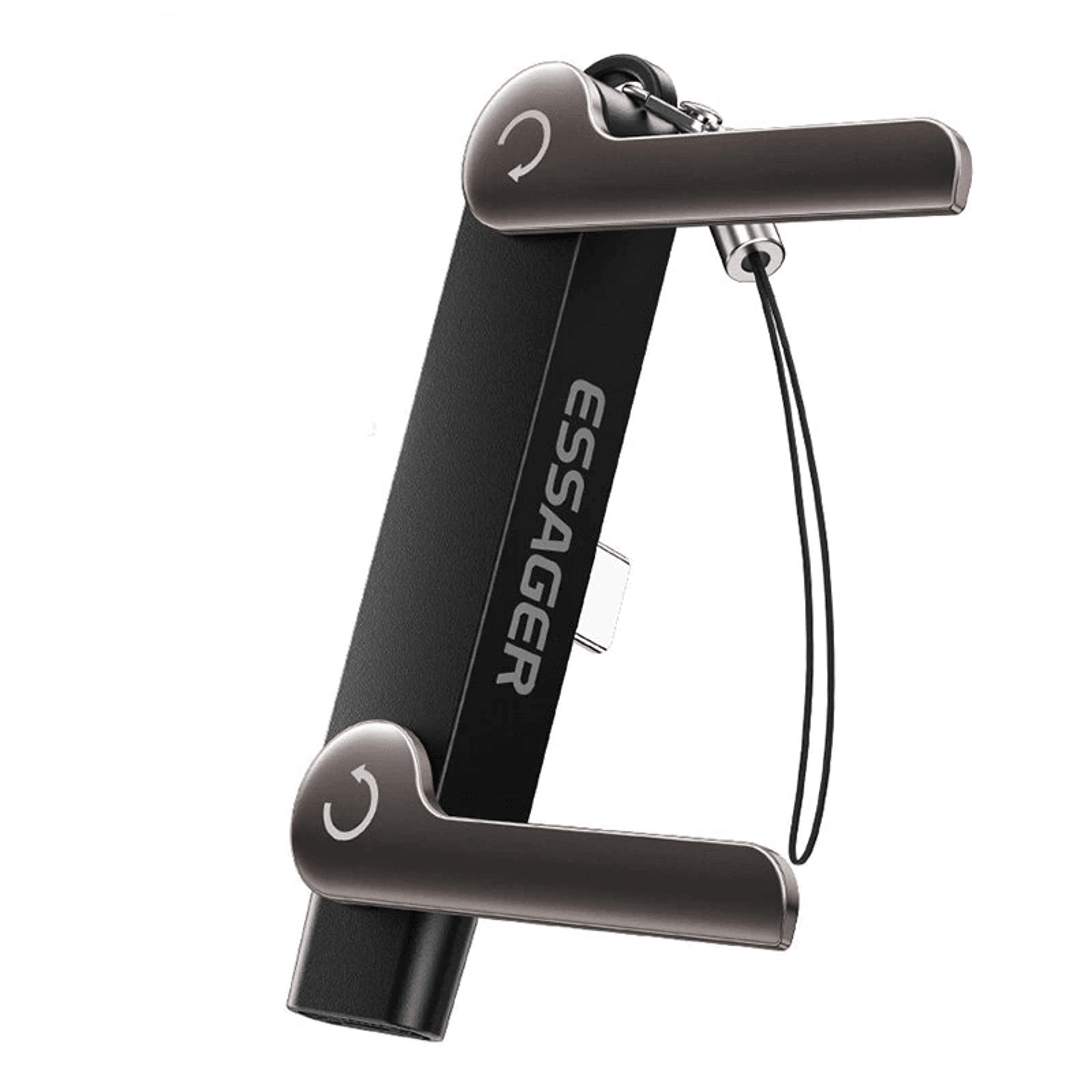 usb c l shape phone stand adapter with data transfer