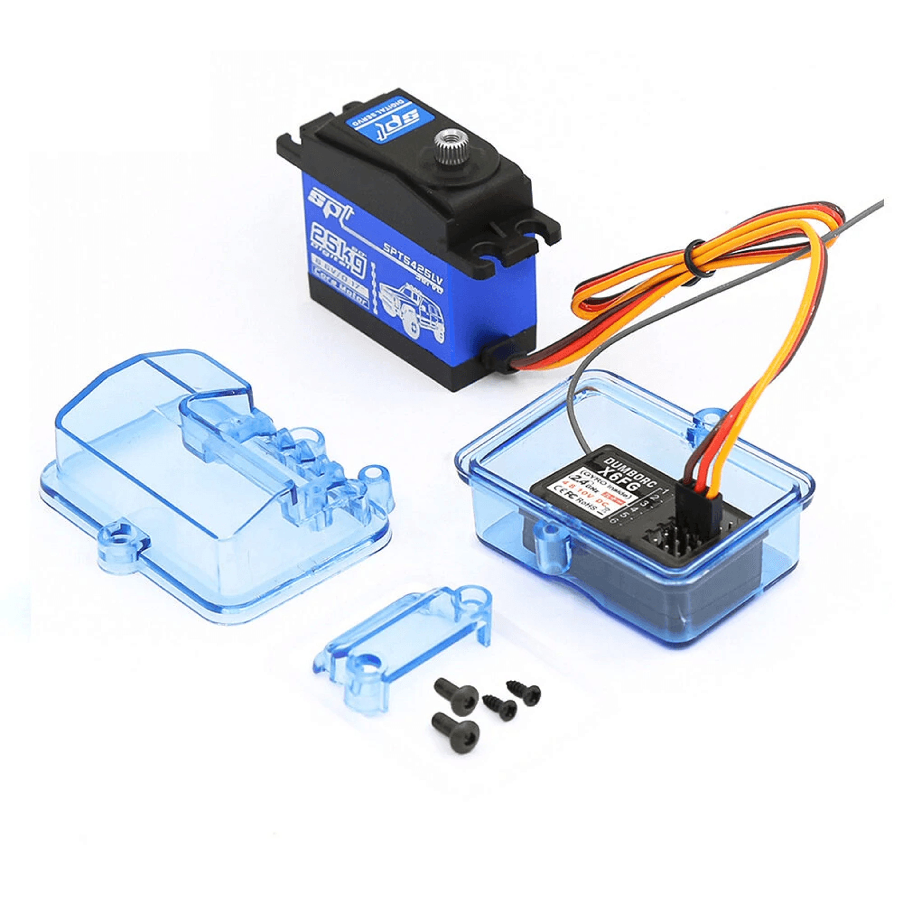 rc waterproof receiver box transparent plastic protective case for cars boats and model vehicles