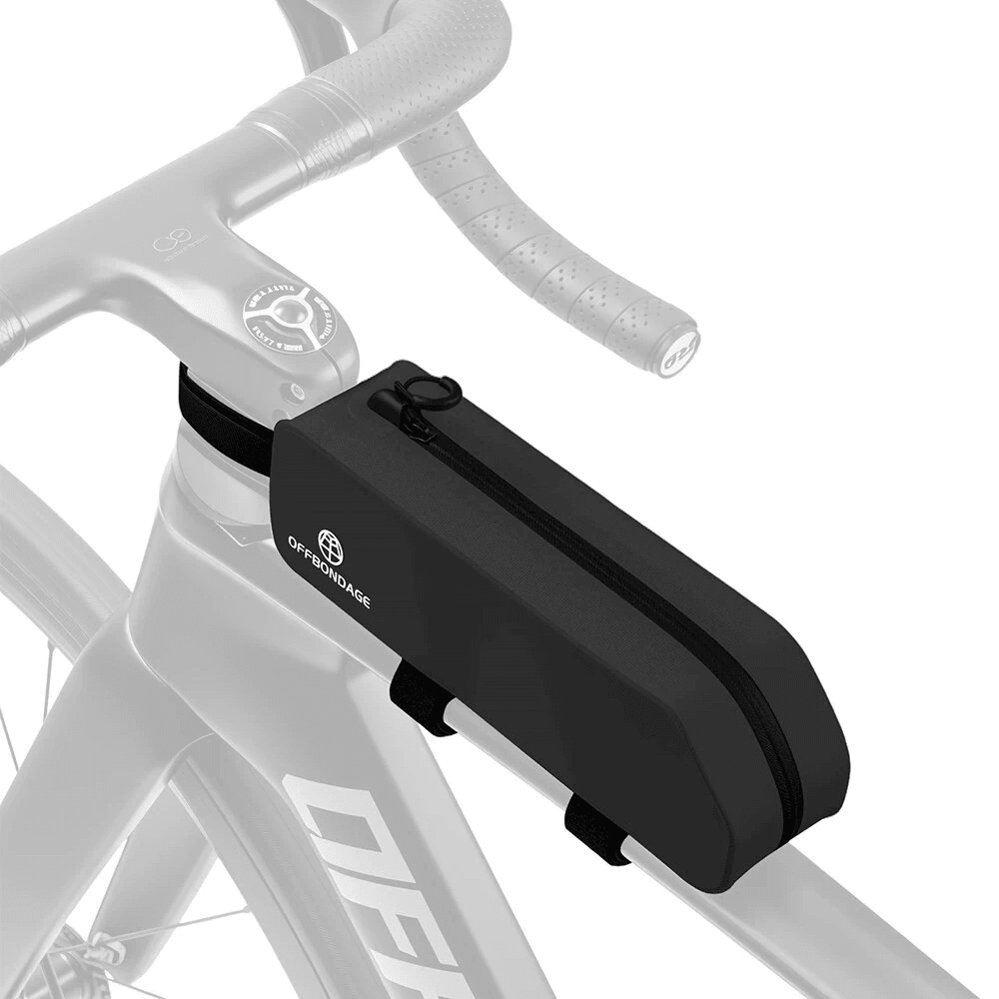 waterproof bicycle top tube bag large capacity frame bag with reflective strips