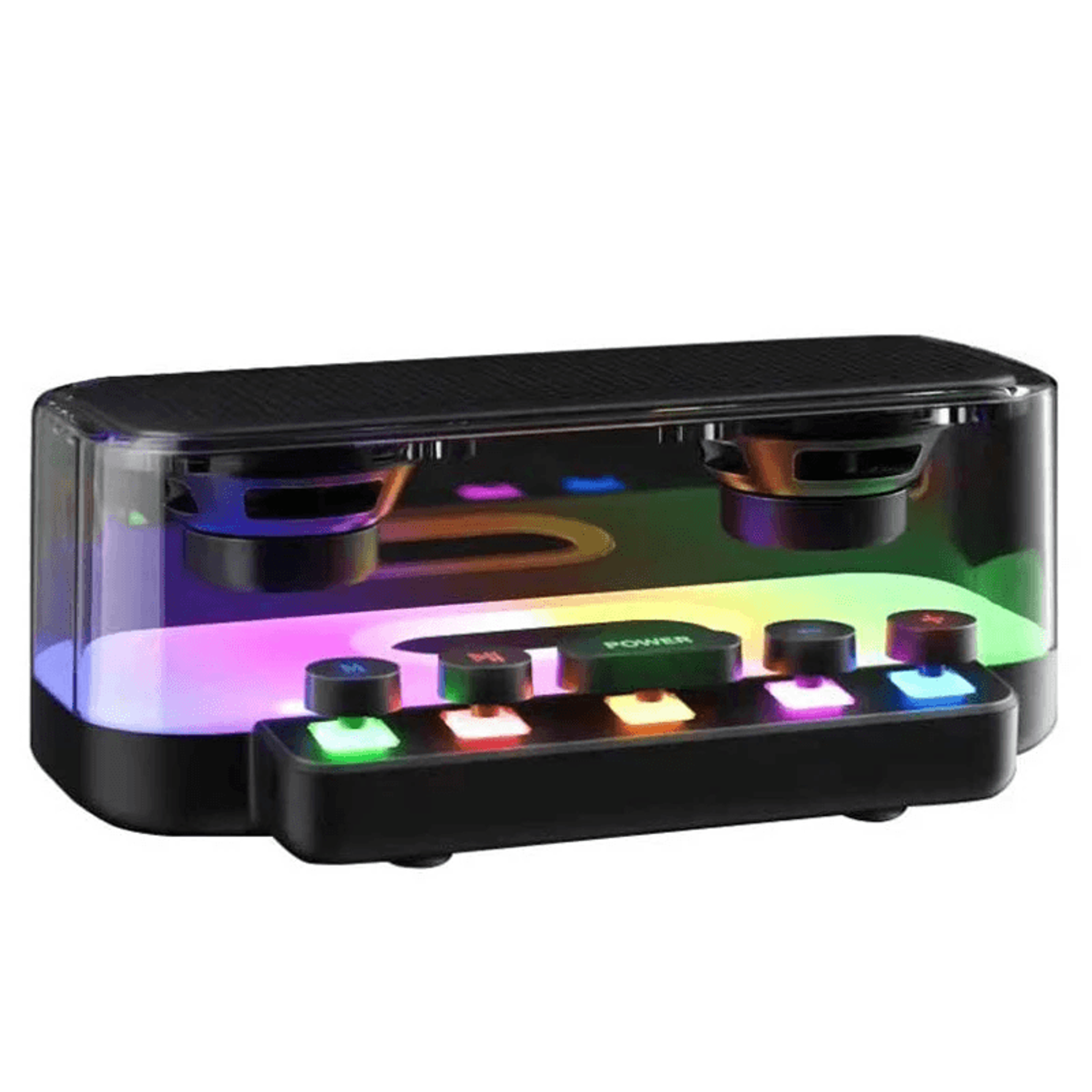 rgb bluetooth speaker with stereo sound usb tf card playback and fm radio