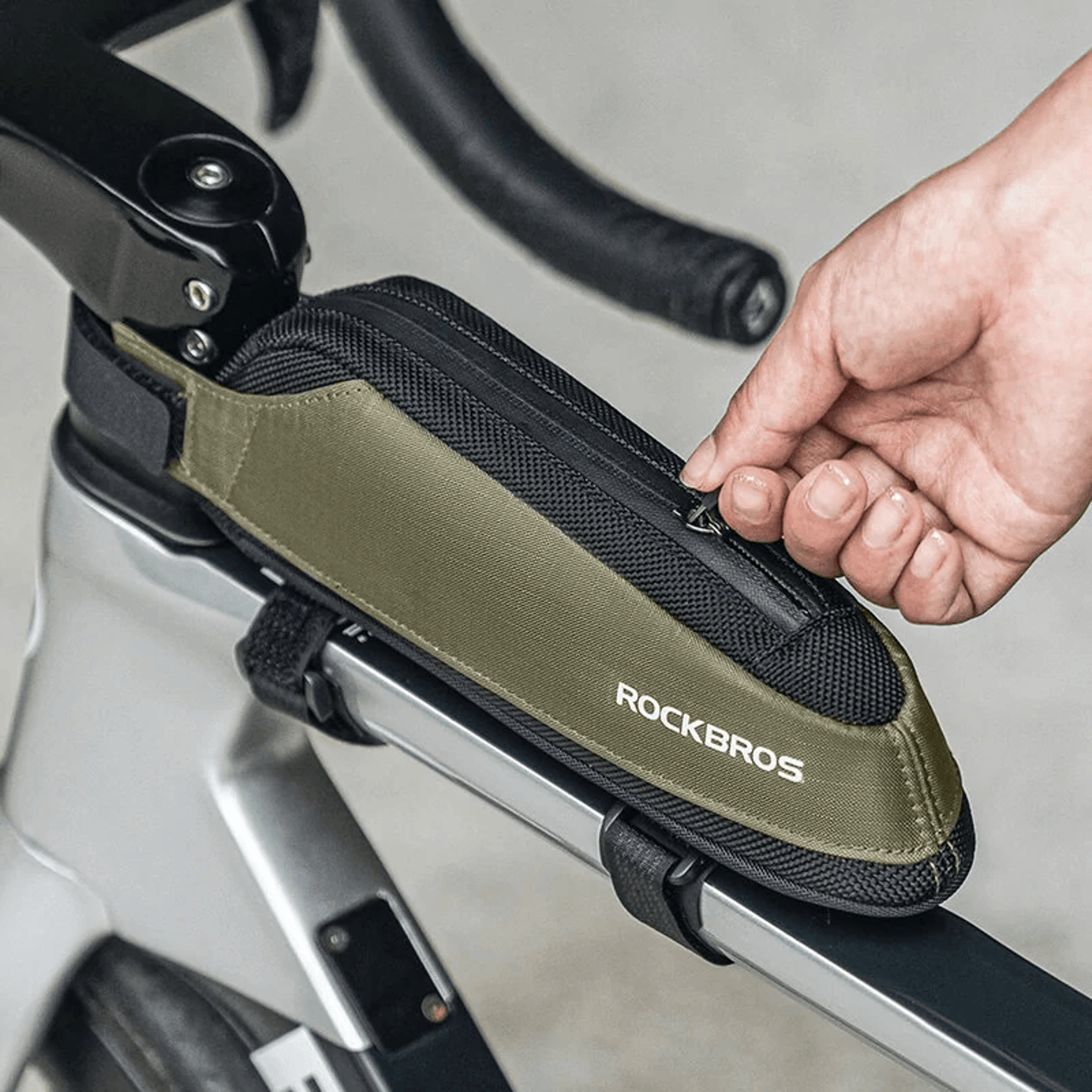 quick release bicycle tube bag narrow reflective cycling storage bag