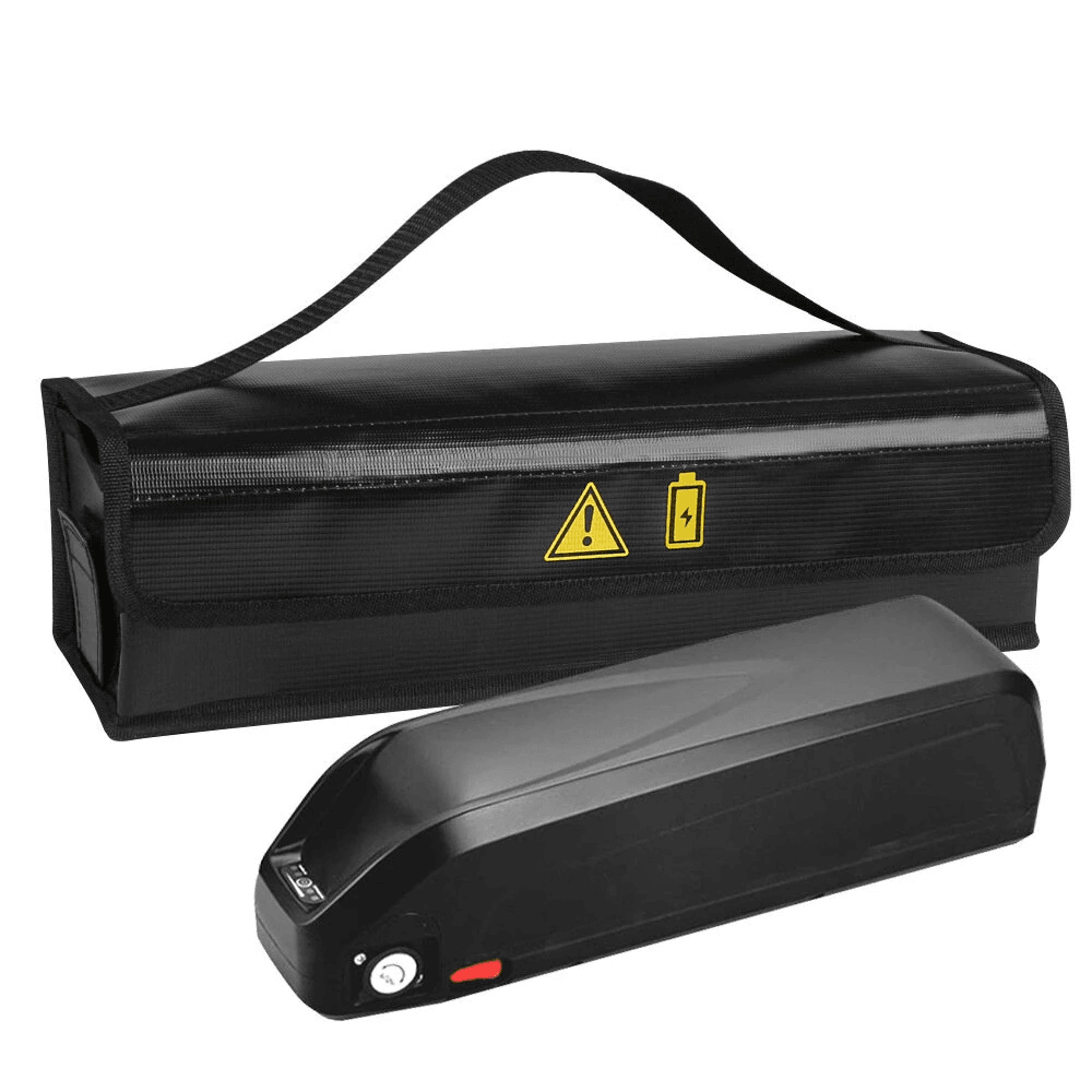 portable e bike battery safety bag fireproof waterproof tote with charging port