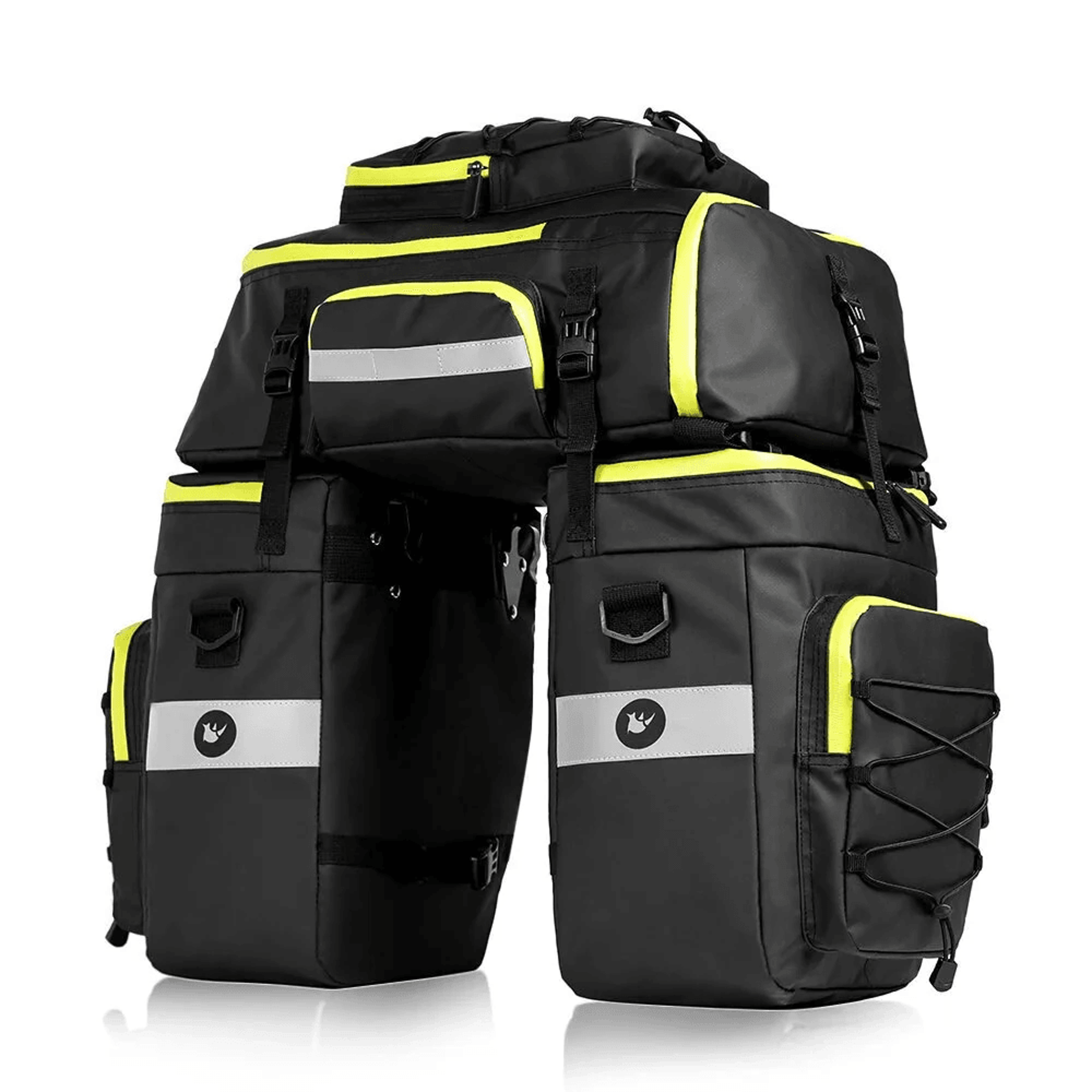 waterproof bike pannier set with backpack