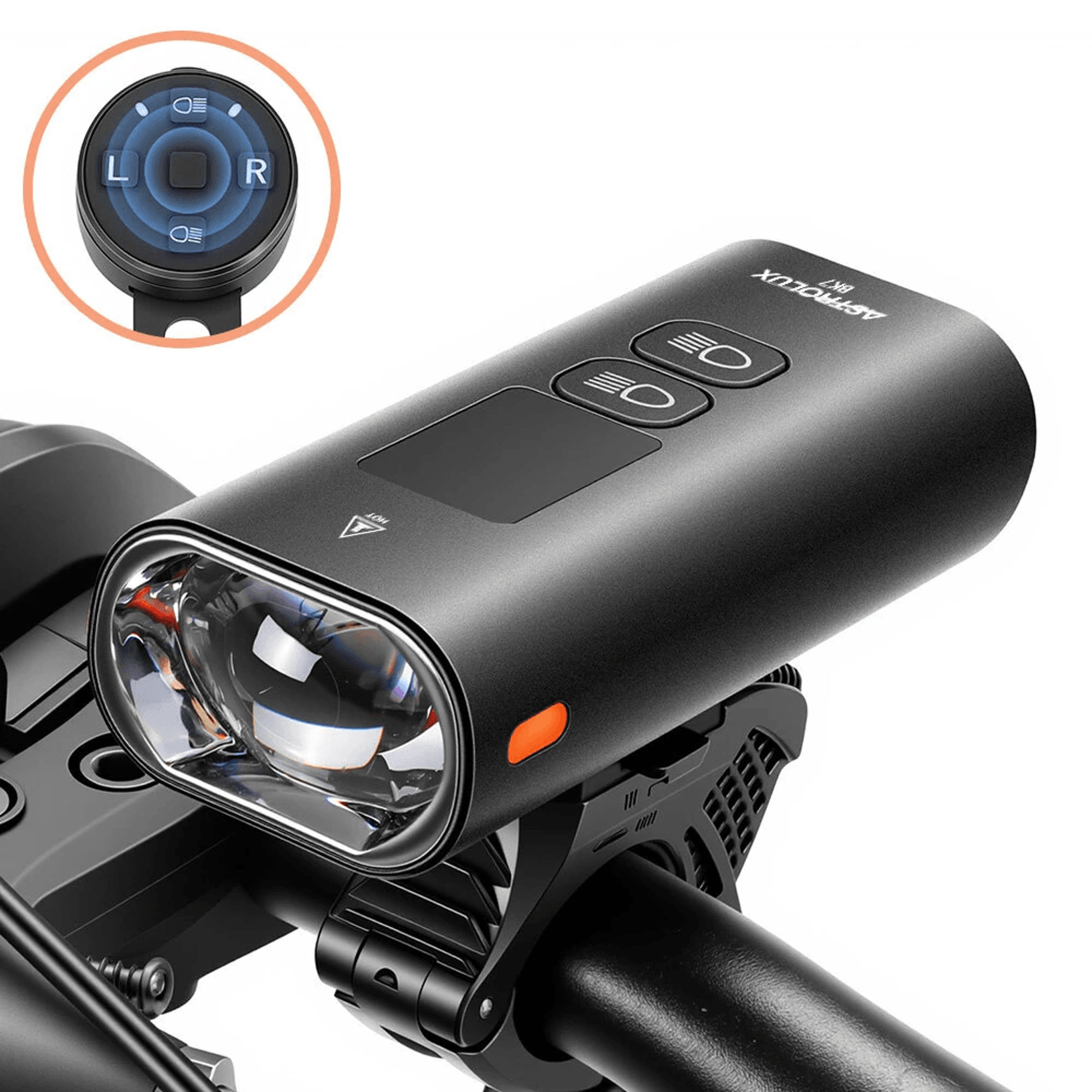 wireless remote rechargeable bike headlight lumen