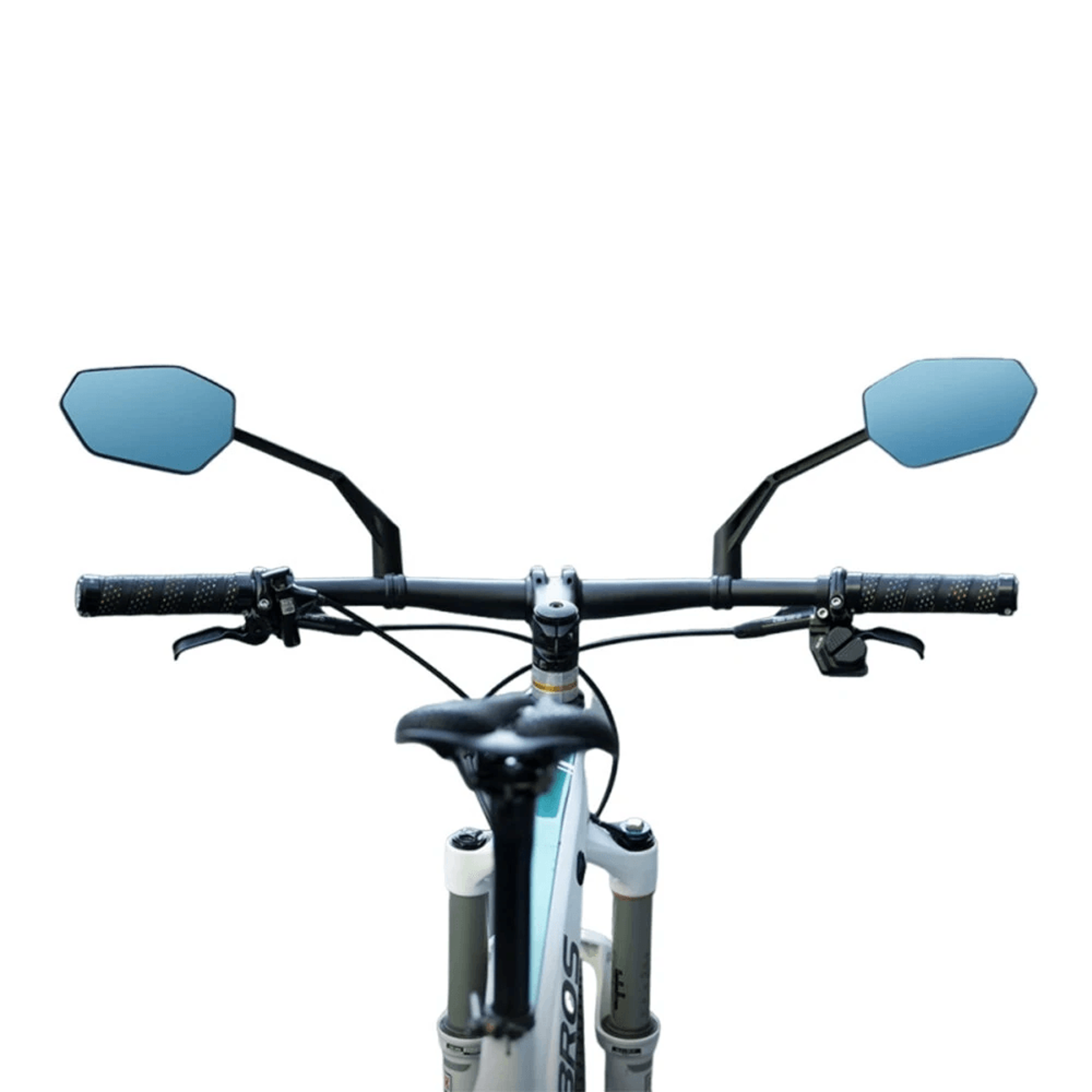 degree adjustable bike rearview mirror with wide view glass lens