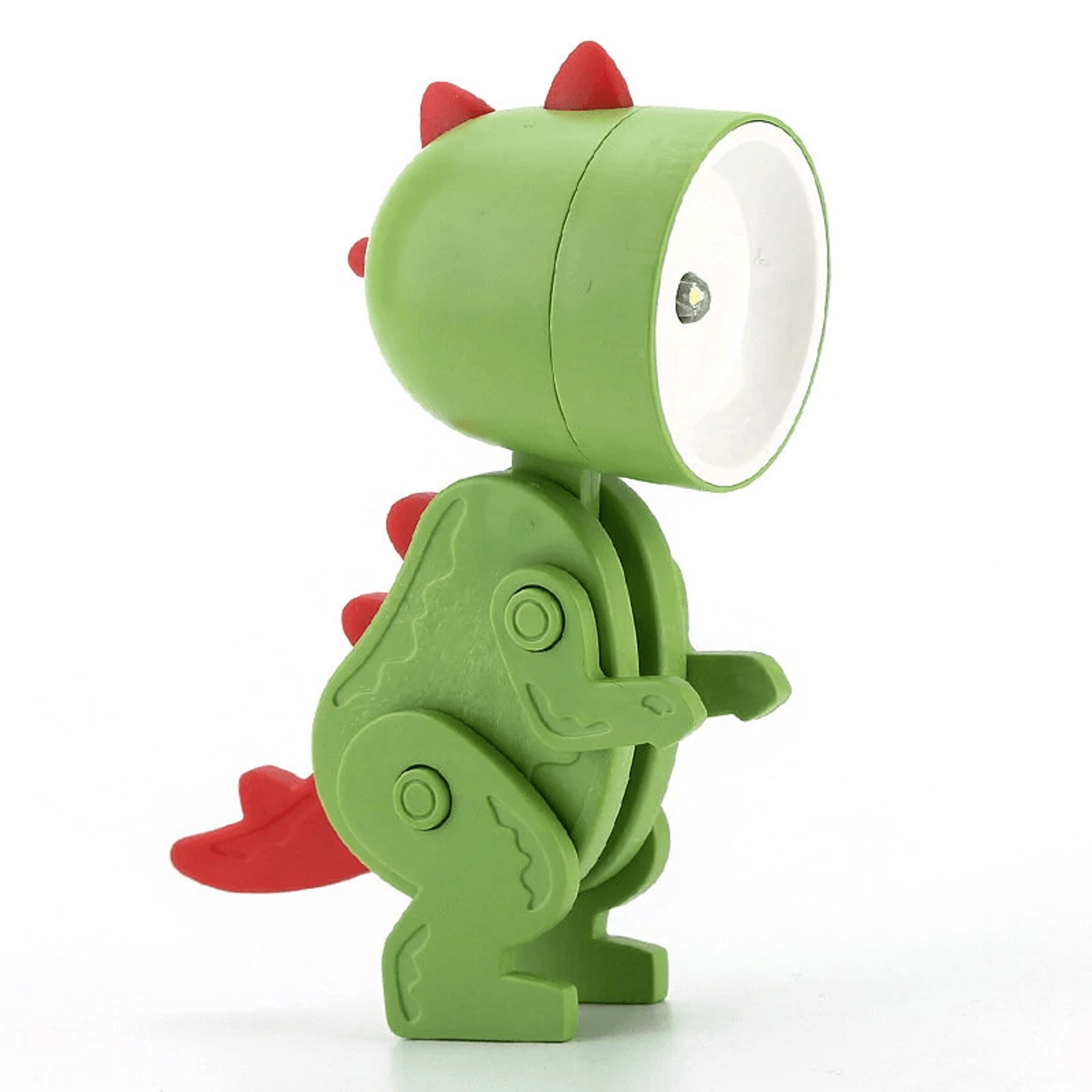 mini dinosaur led night light with flexible limbs and phone holder