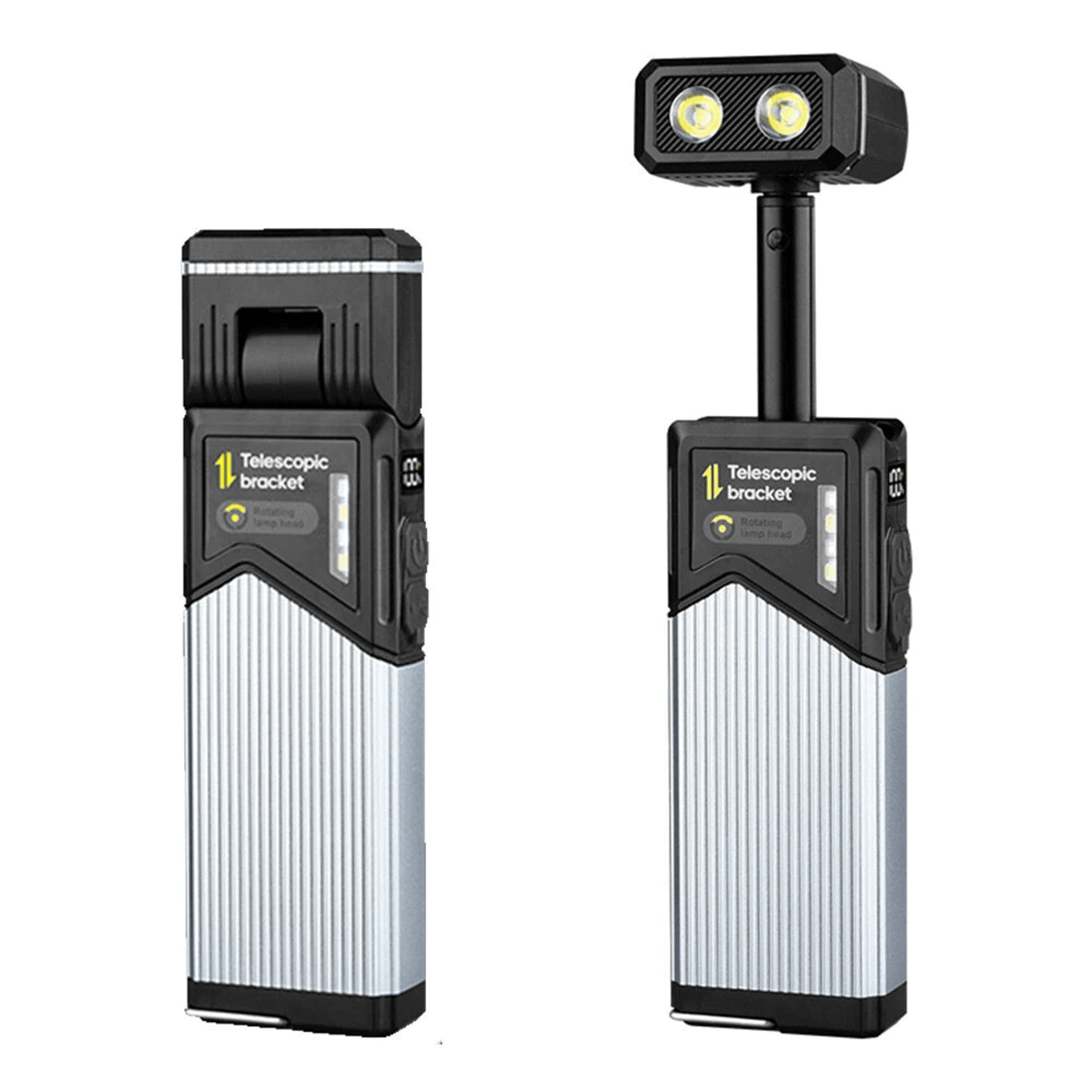 rotatable rechargeable led work light with folding handheld design