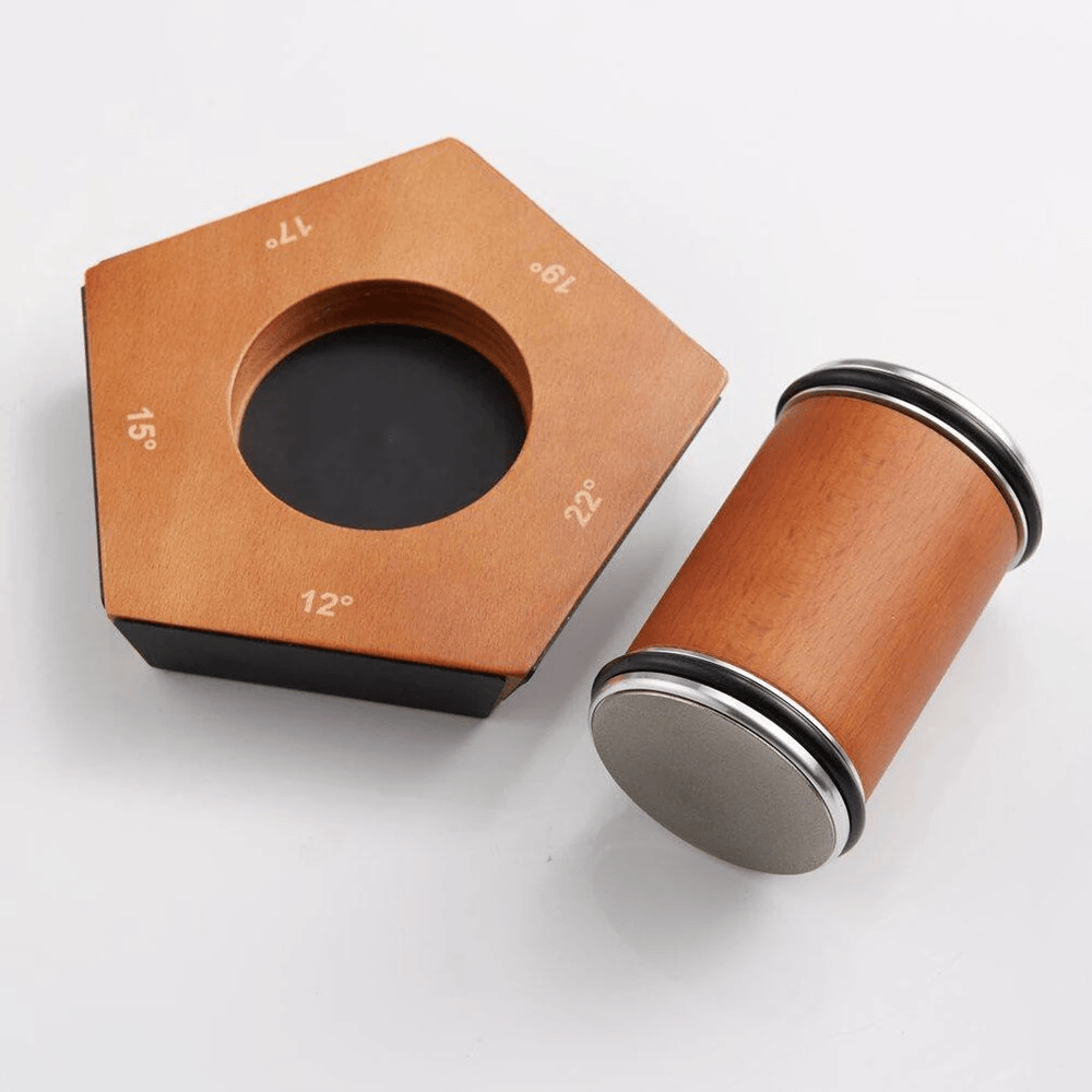 five sided magnetic knife sharpener with multi angle base