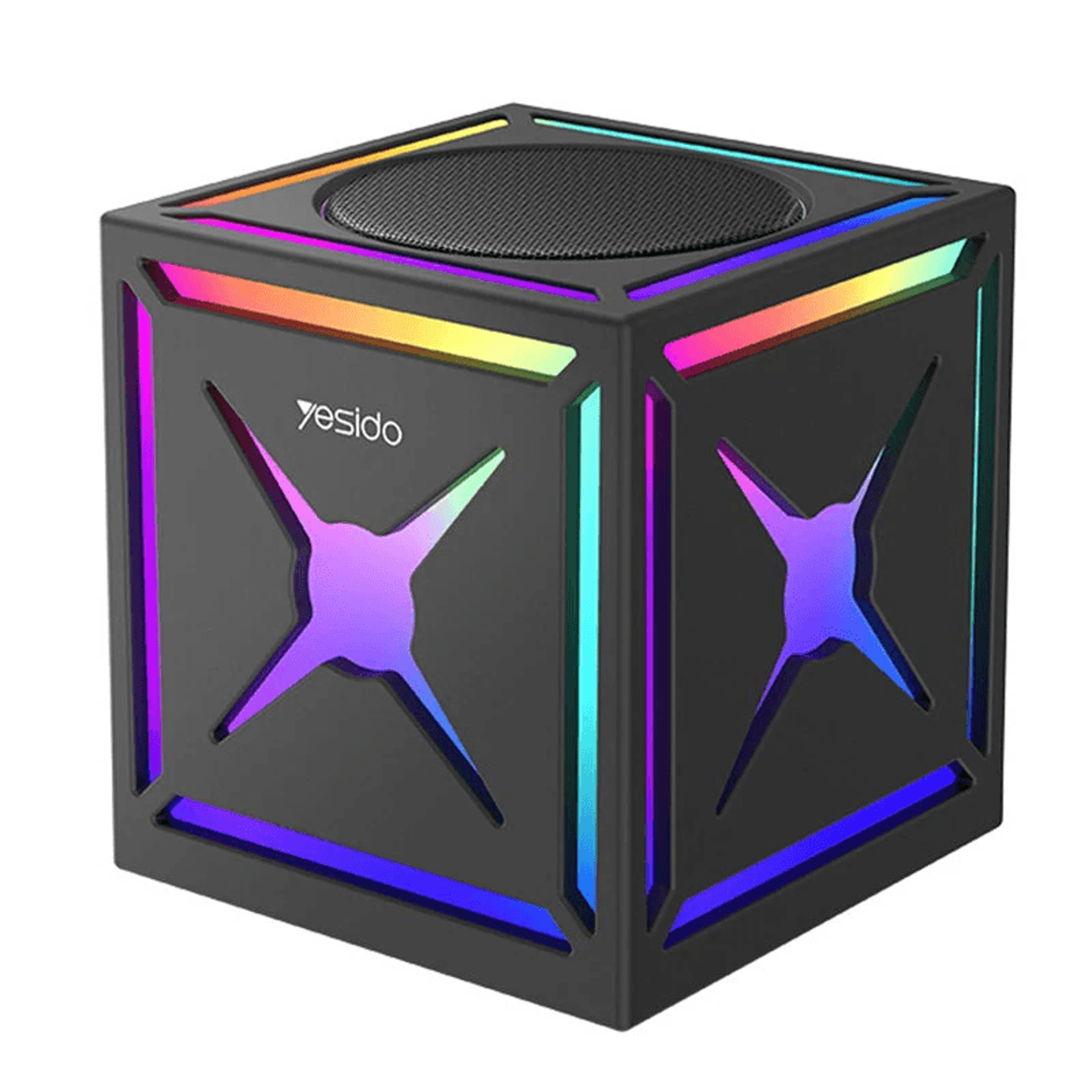 rgb bluetooth speaker with driver and tws stereo pairing
