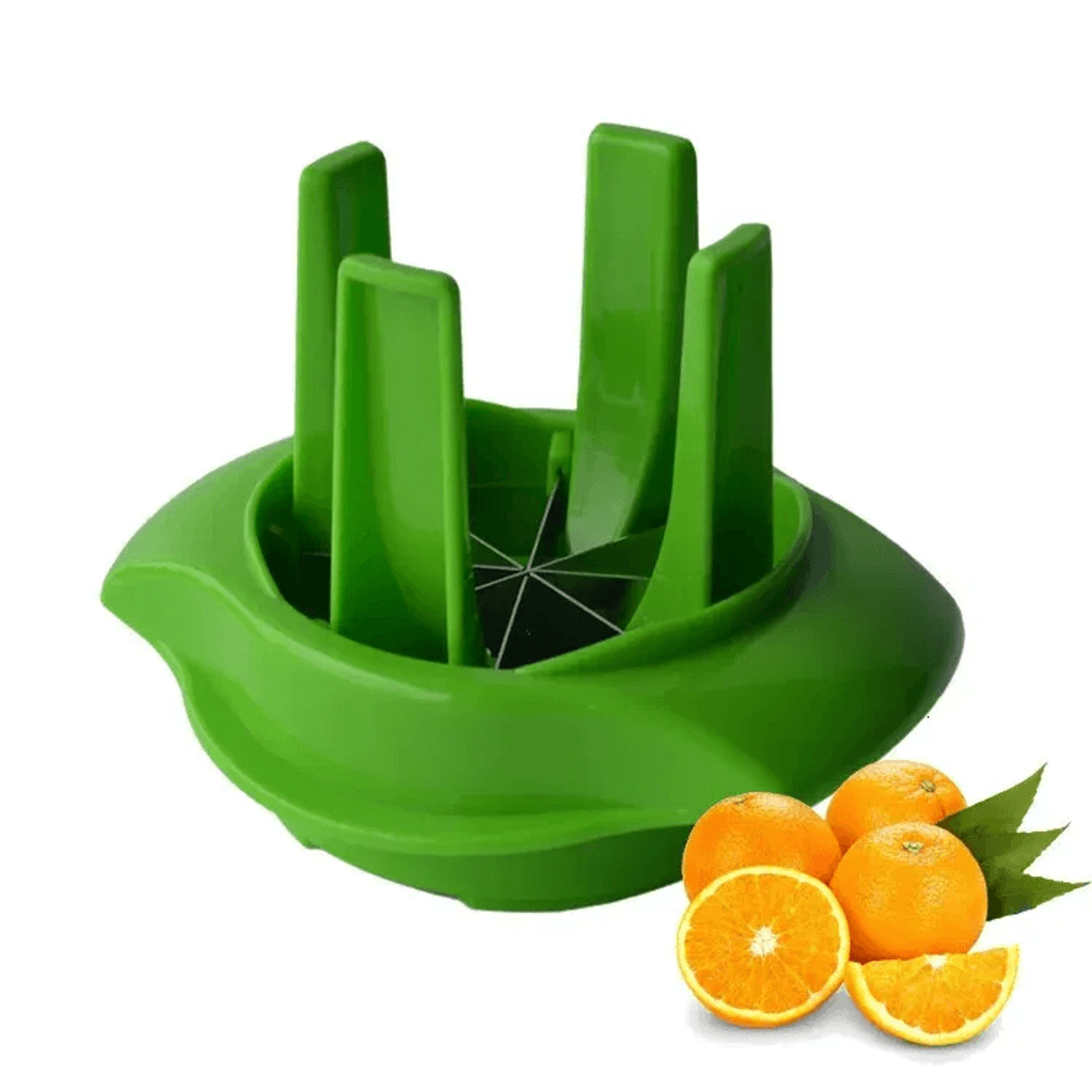 multi function citrus slicer with stainless steel blade for lemons limes and oranges