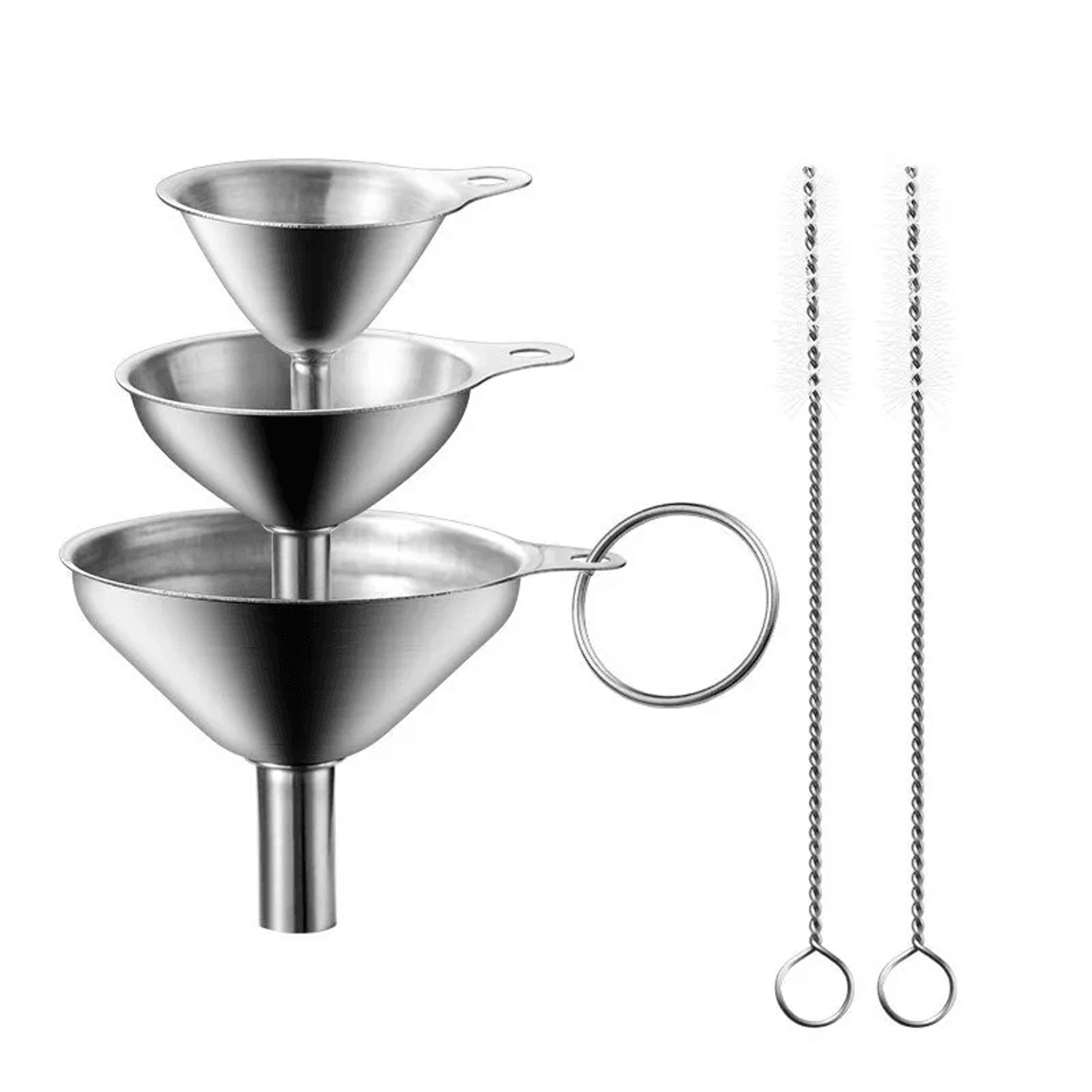 kitchen funnel set for oil wine and liquid transfers