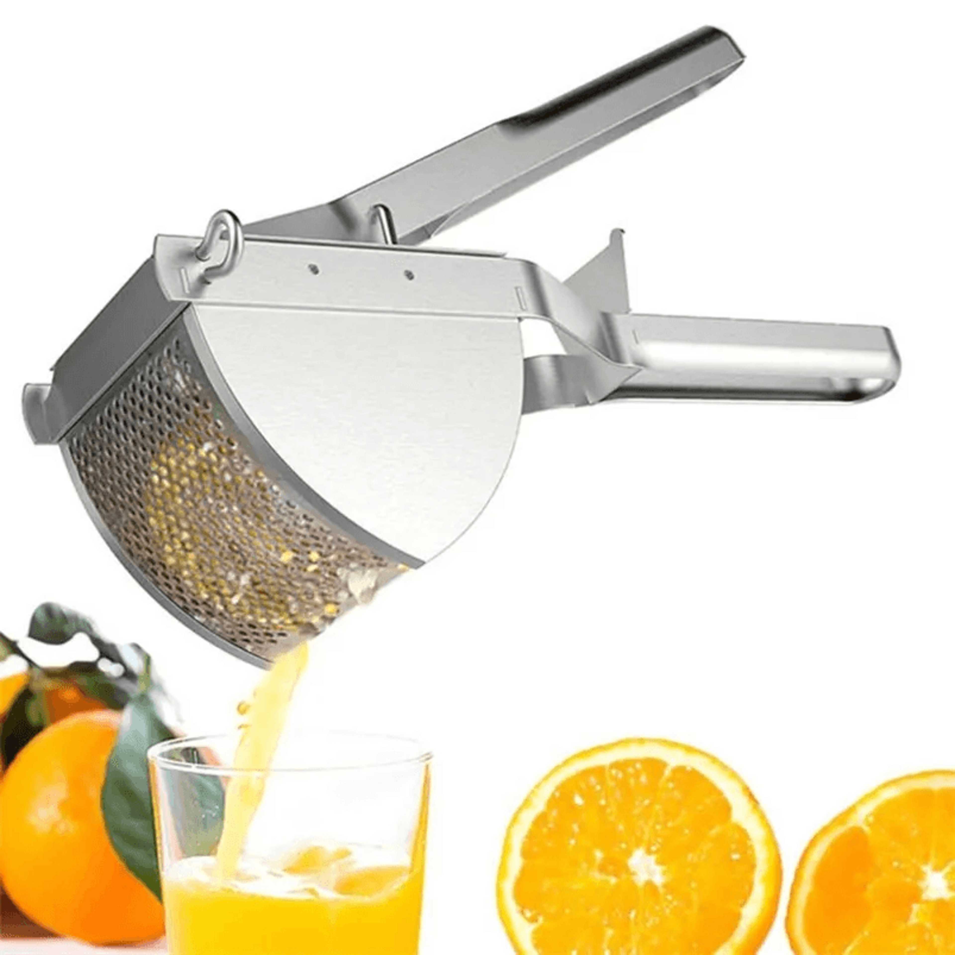 stainless steel manual potato ricer and fruit vegetable juicer press