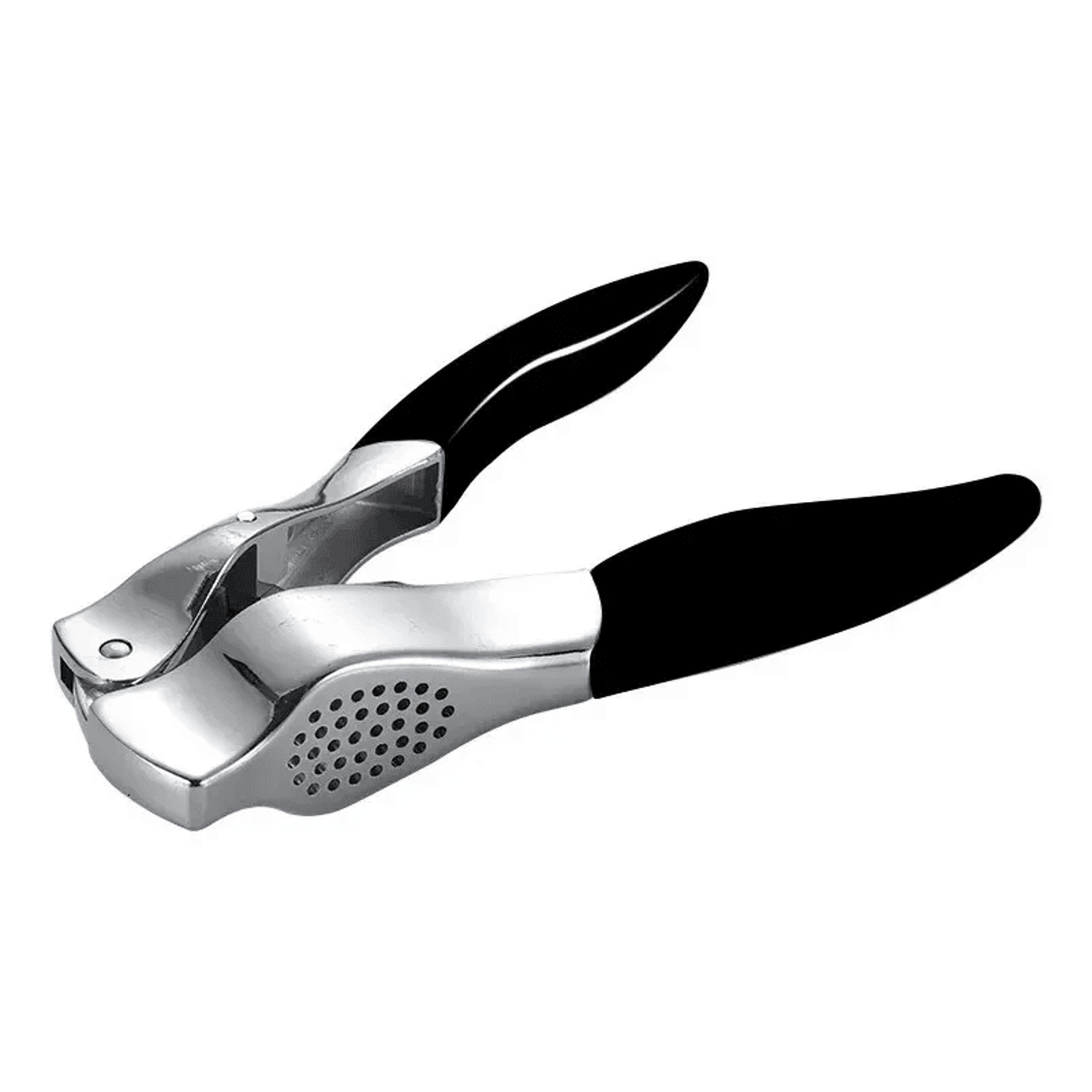 stainless steel manual garlic press and masher for easy kitchen food preparation
