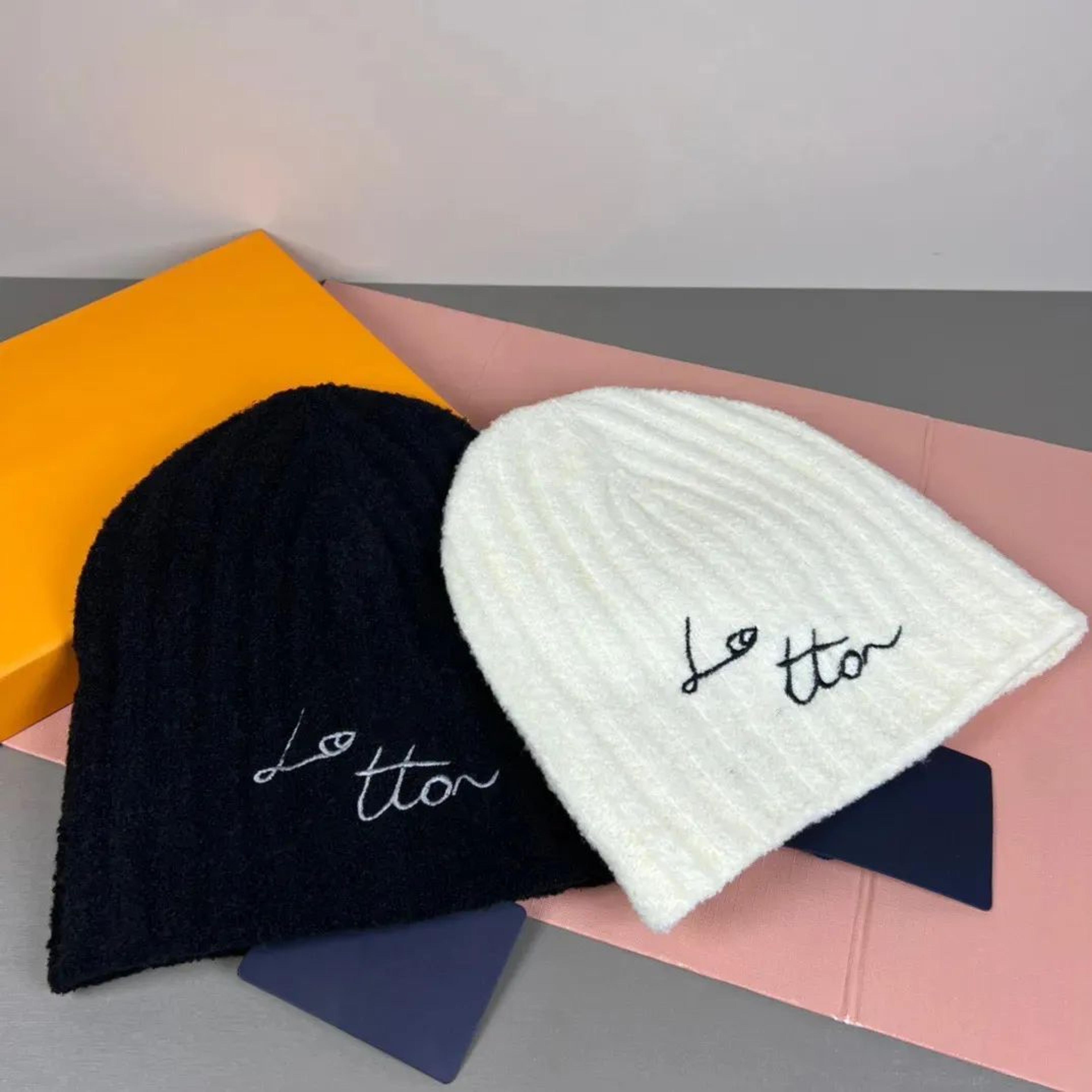 embroidered knit beanie hat for men and women warm winter skull cap