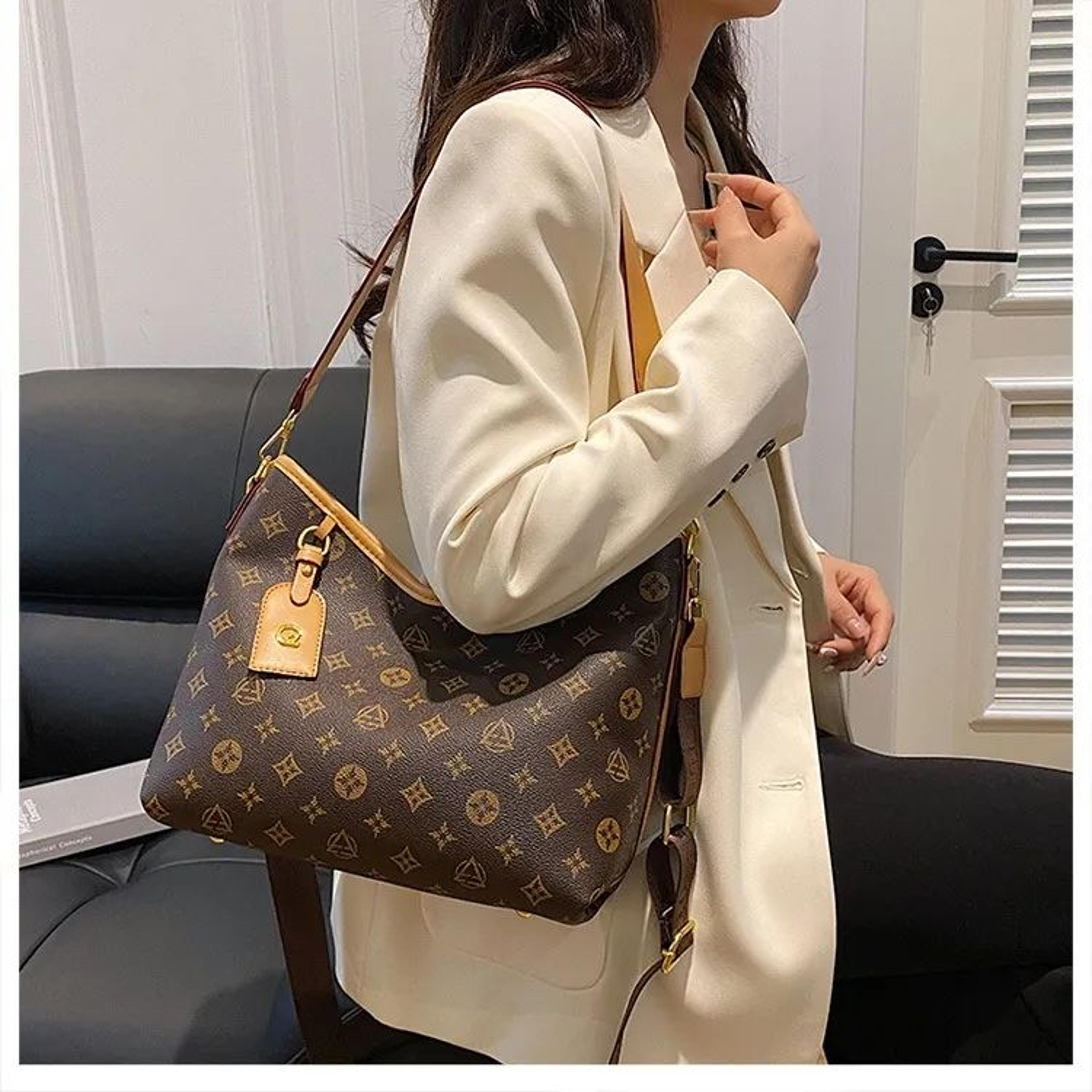 women's large capacity vintage geometric print tote shoulder and crossbody bag