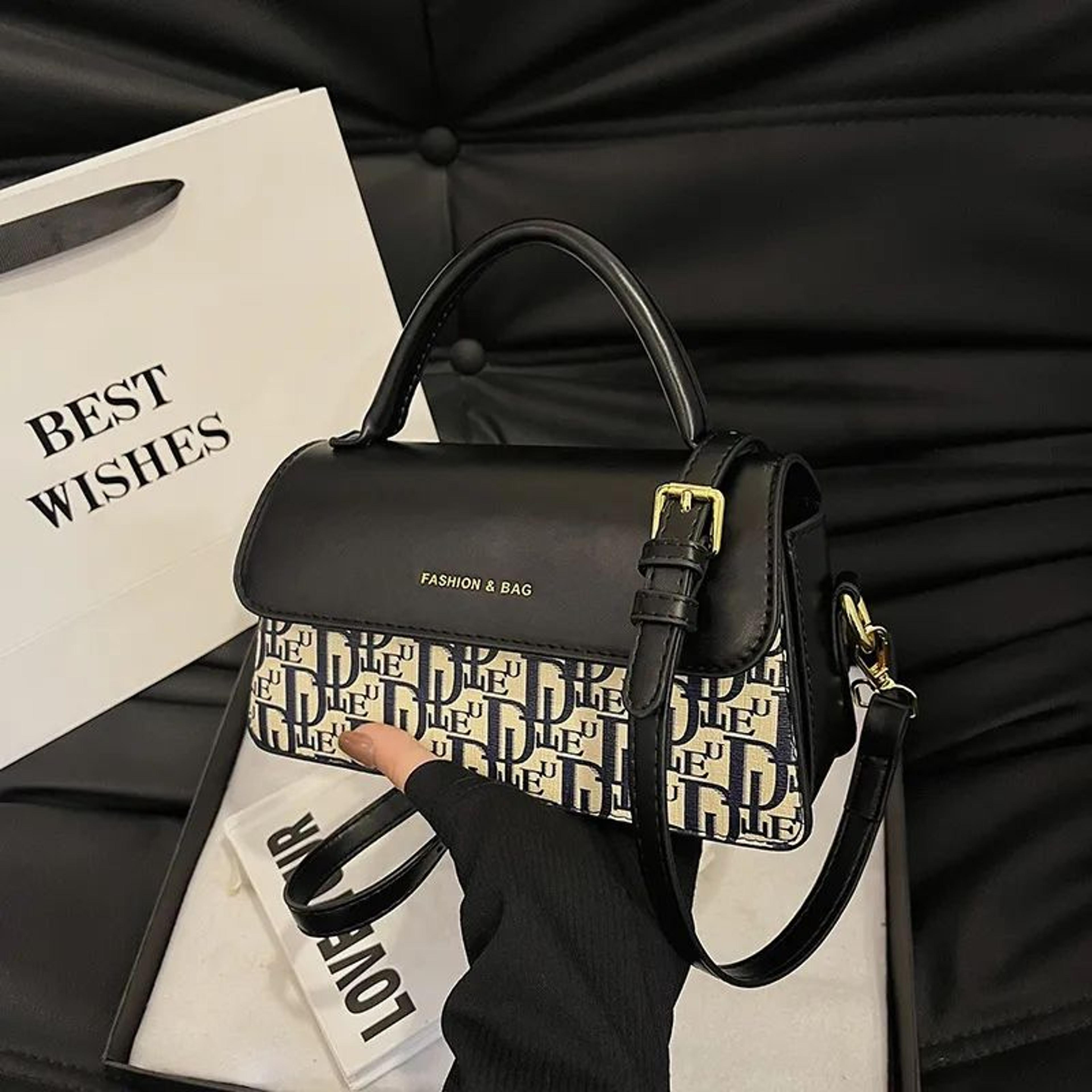 women's retro contrast print satchel handbag with crossbody and shoulder carry