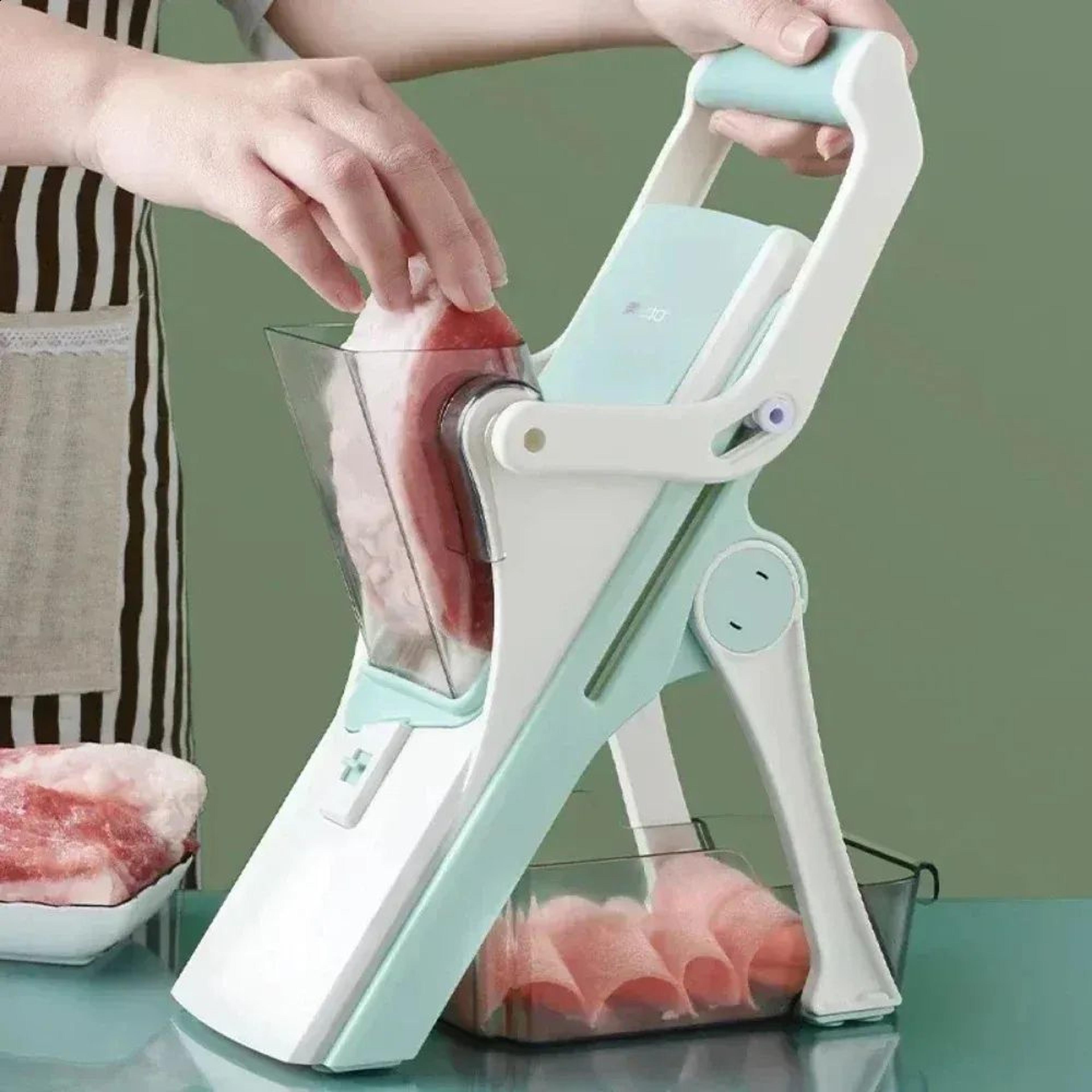 manual stainless steel vegetable slicer and chopper with cutting functions