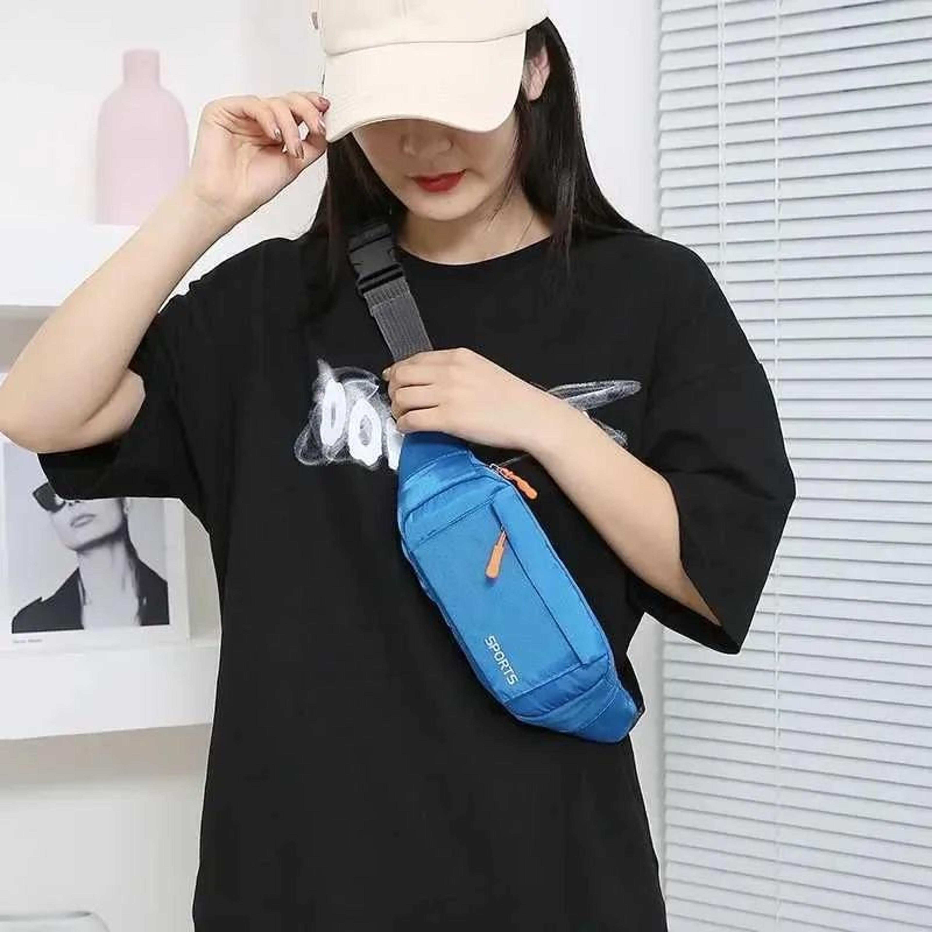 waterproof running waist pack with phone holder for gym fitness and travel