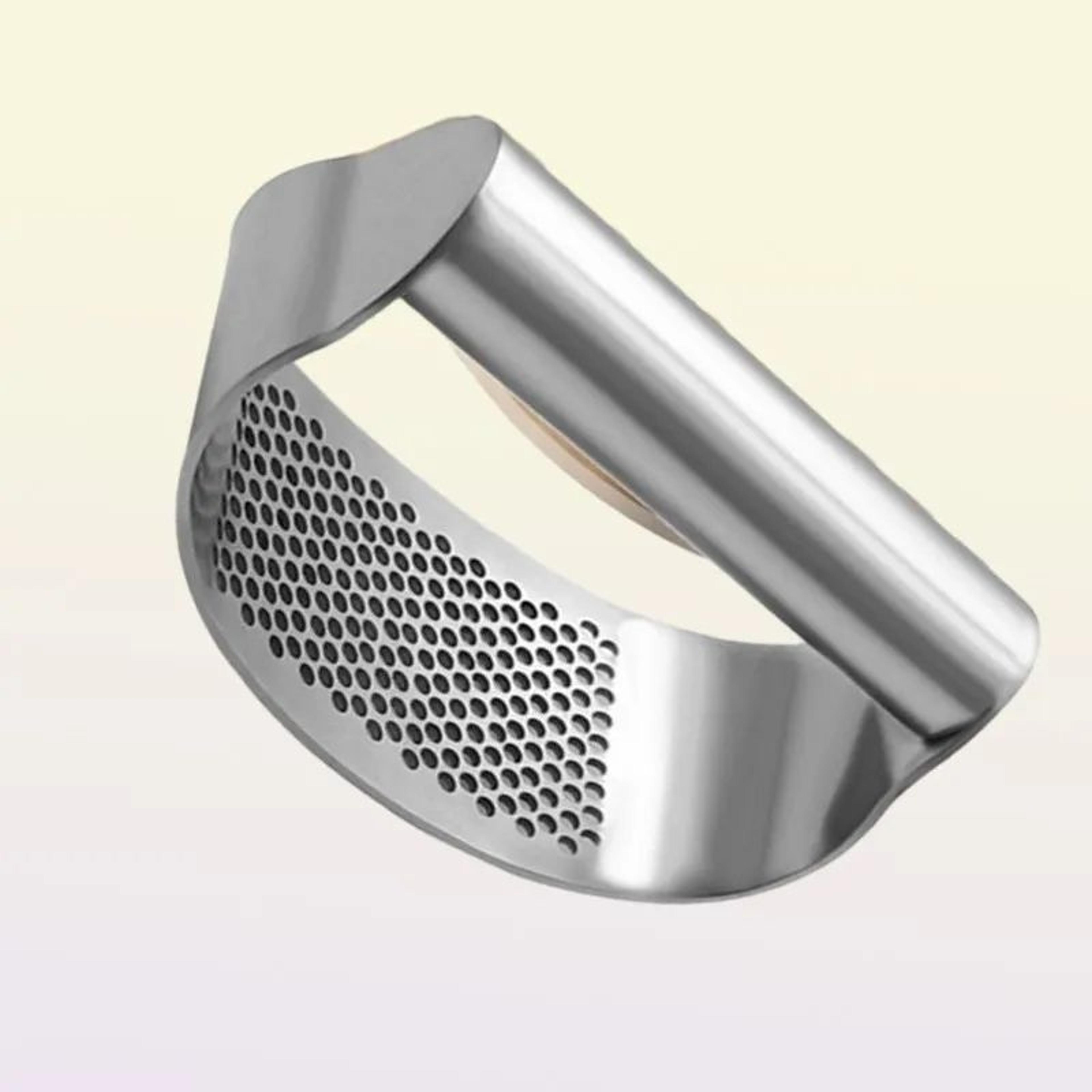 curved garlic press and ginger mincer manual kitchen crusher tool