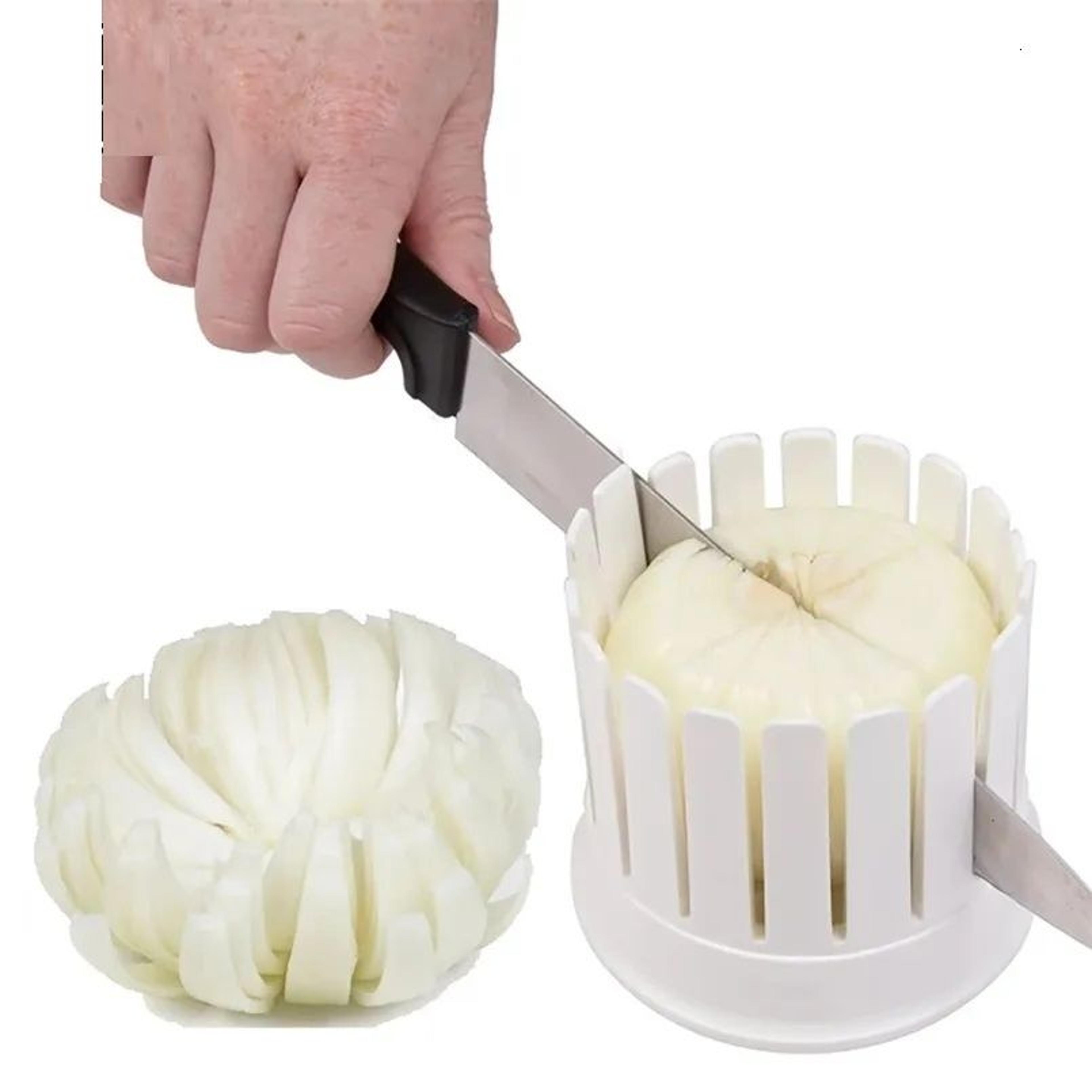 onion blossom maker slicer for decorative fruit and vegetable cutting