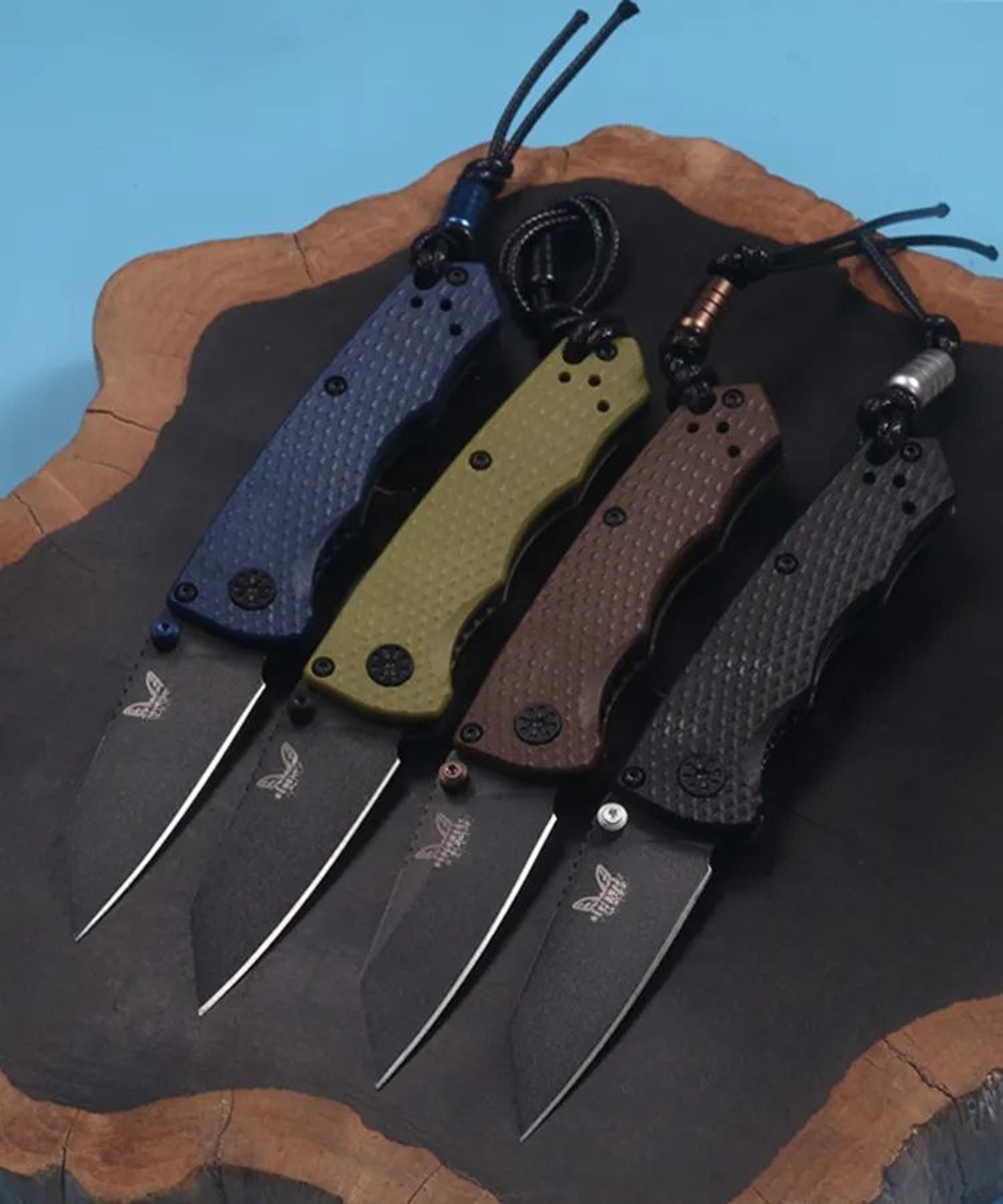 compact folding pocket knife with blade and handle for camping and fishing