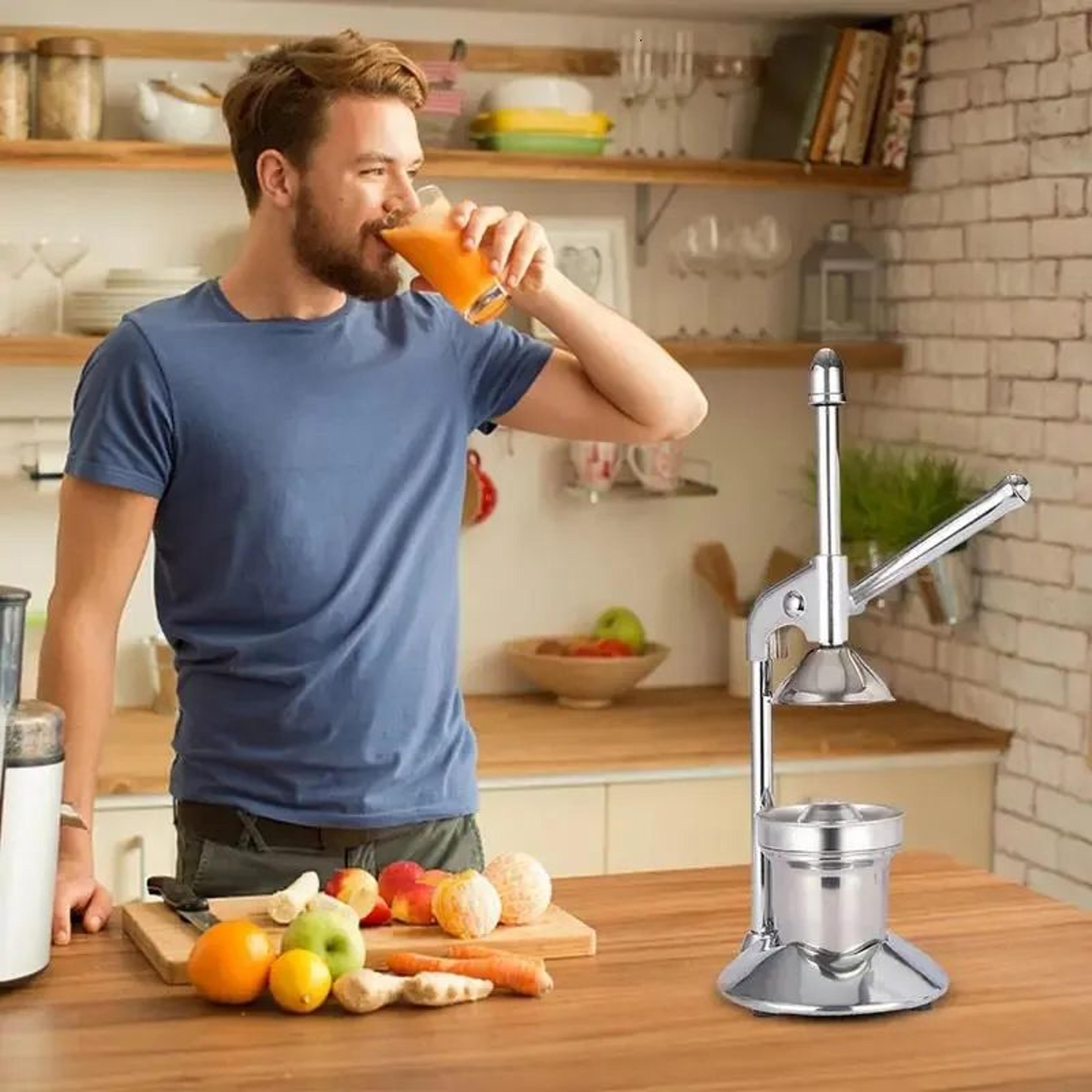 manual citrus juicer heavy duty stainless steel hand press for oranges lemons and pomegranates