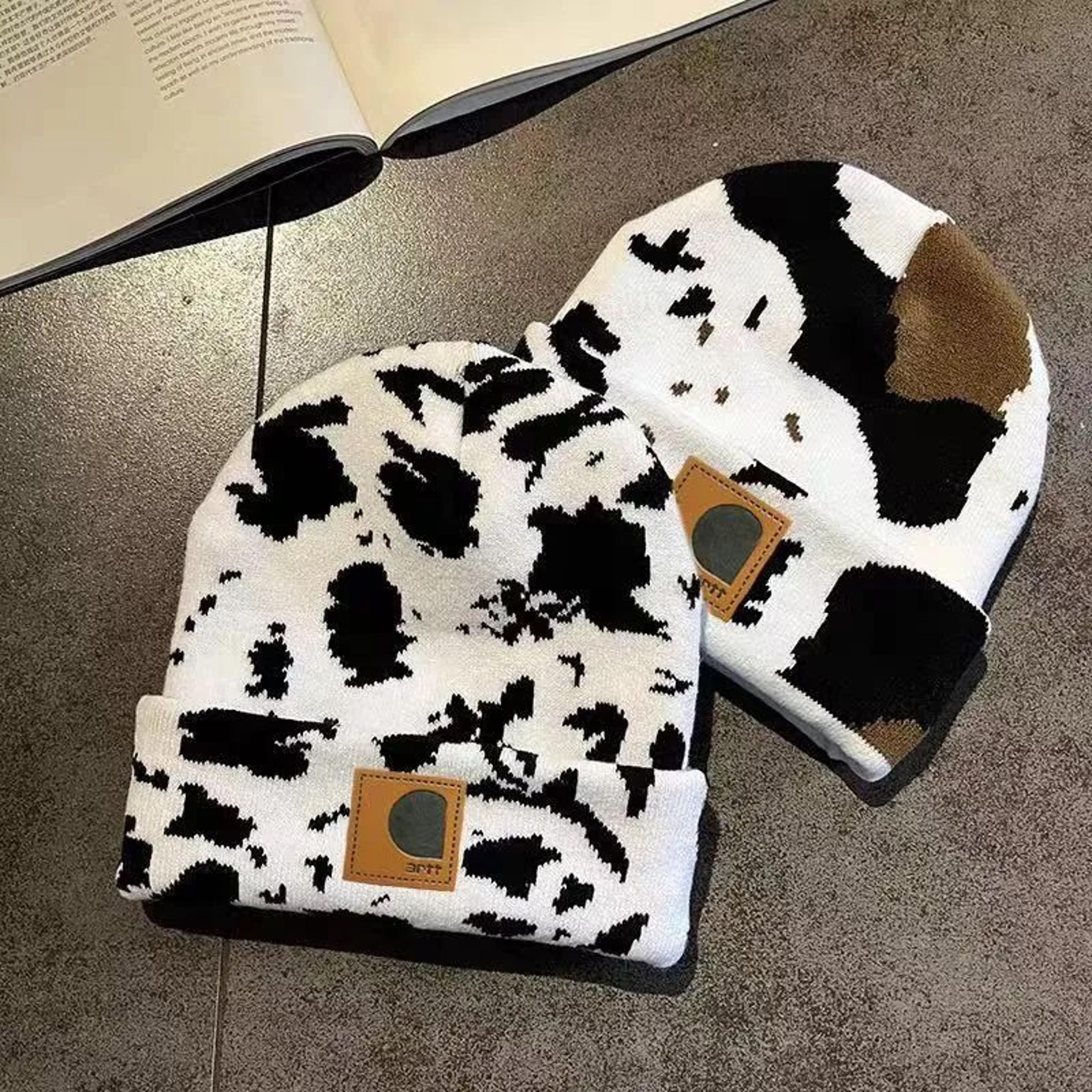 unisex printed beanie hat with adjustable fit for casual outdoor wear