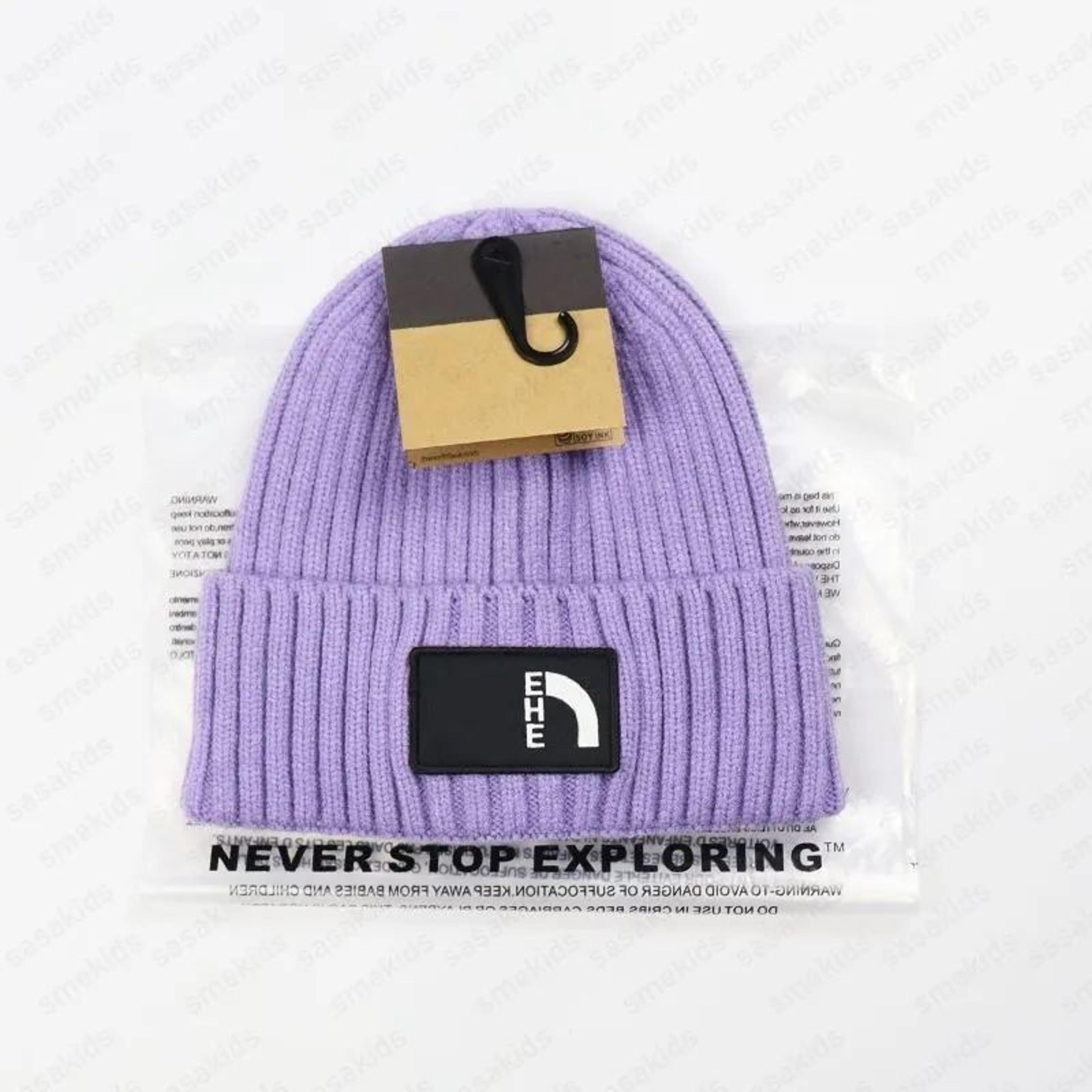 kids winter knit beanie hat soft stretchy cold weather cap for boys and girls