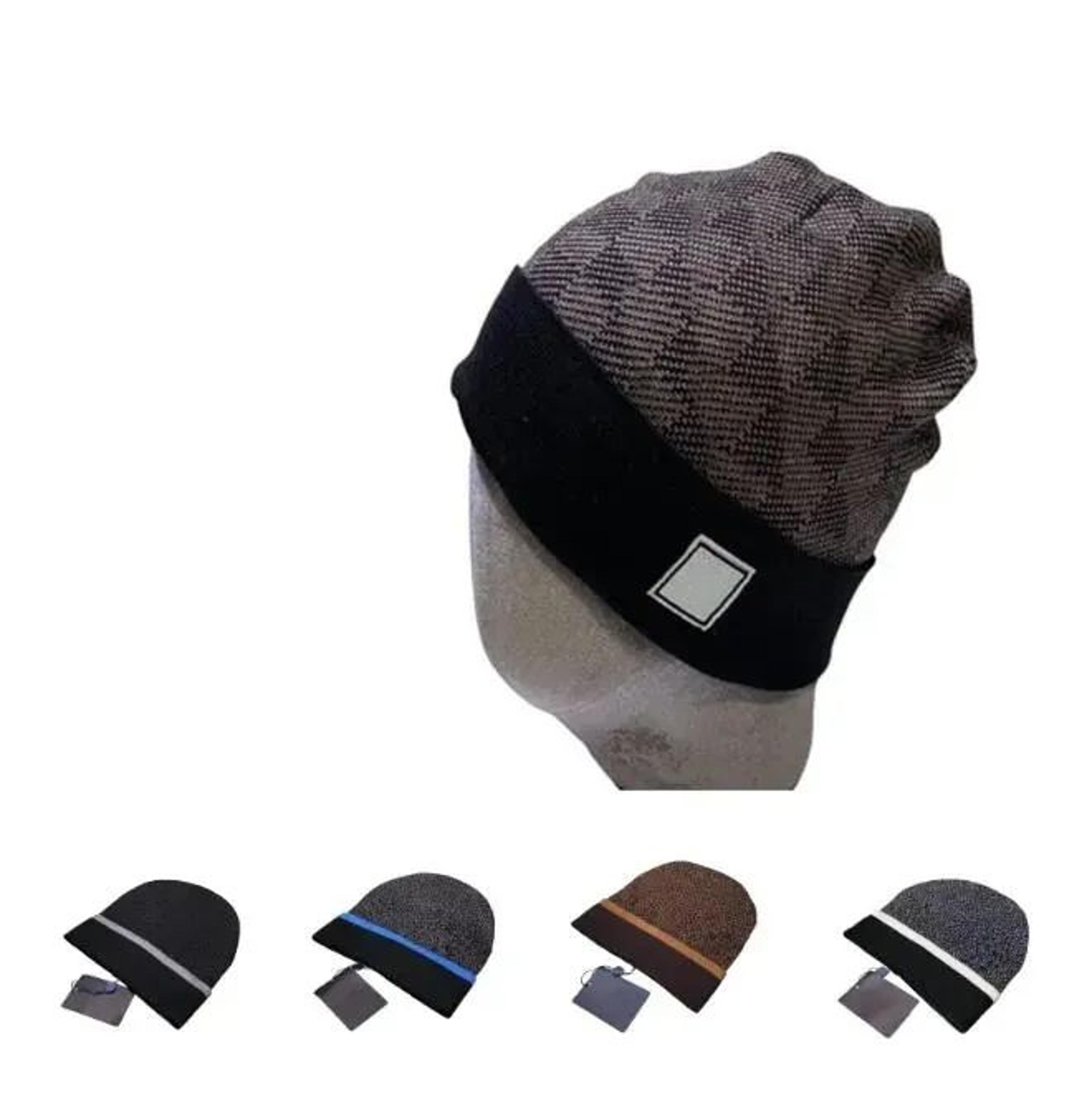 unisex winter knit beanie hat with ribbed cuff and adjustable fit