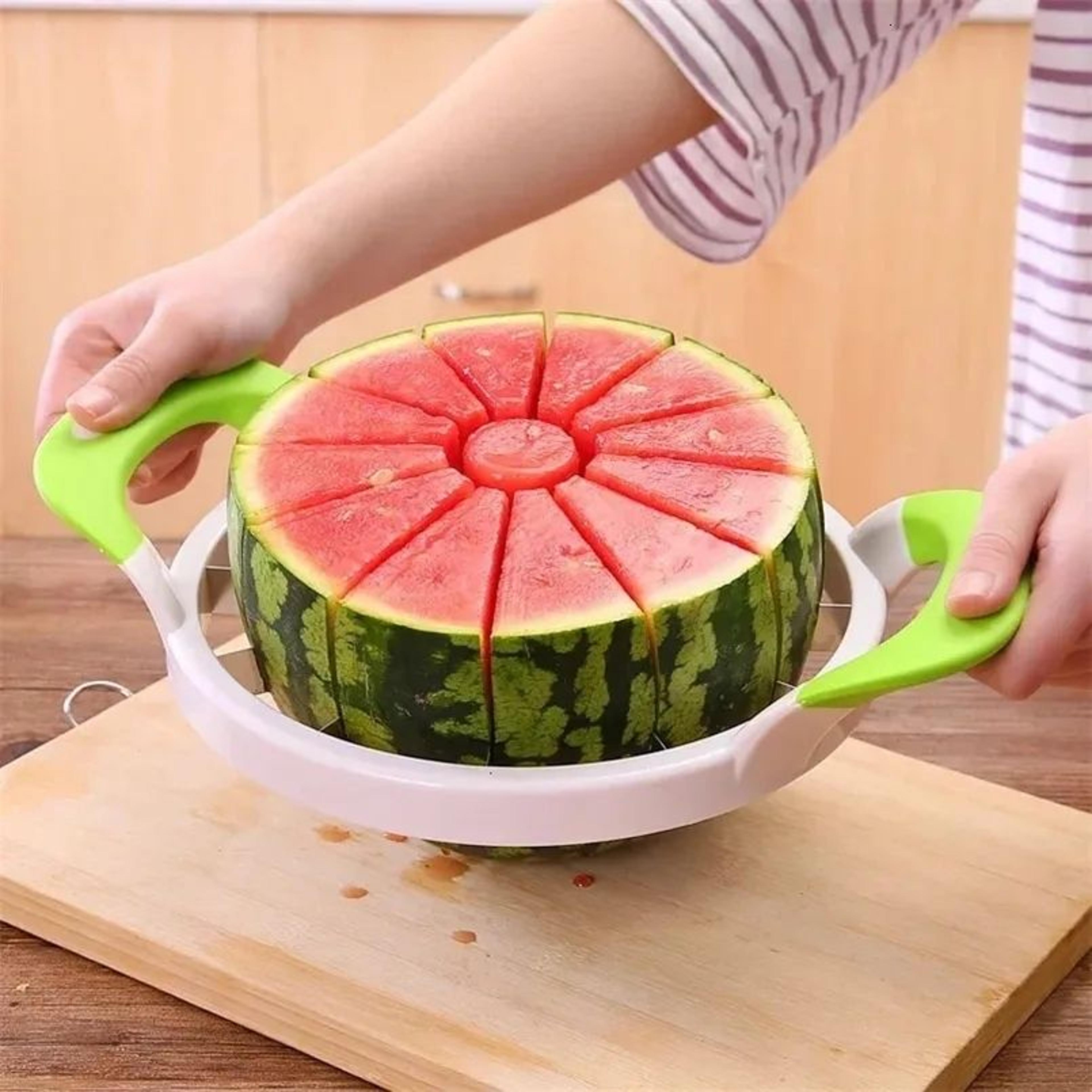 stainless steel watermelon slicer and fruit corer divider kitchen tool