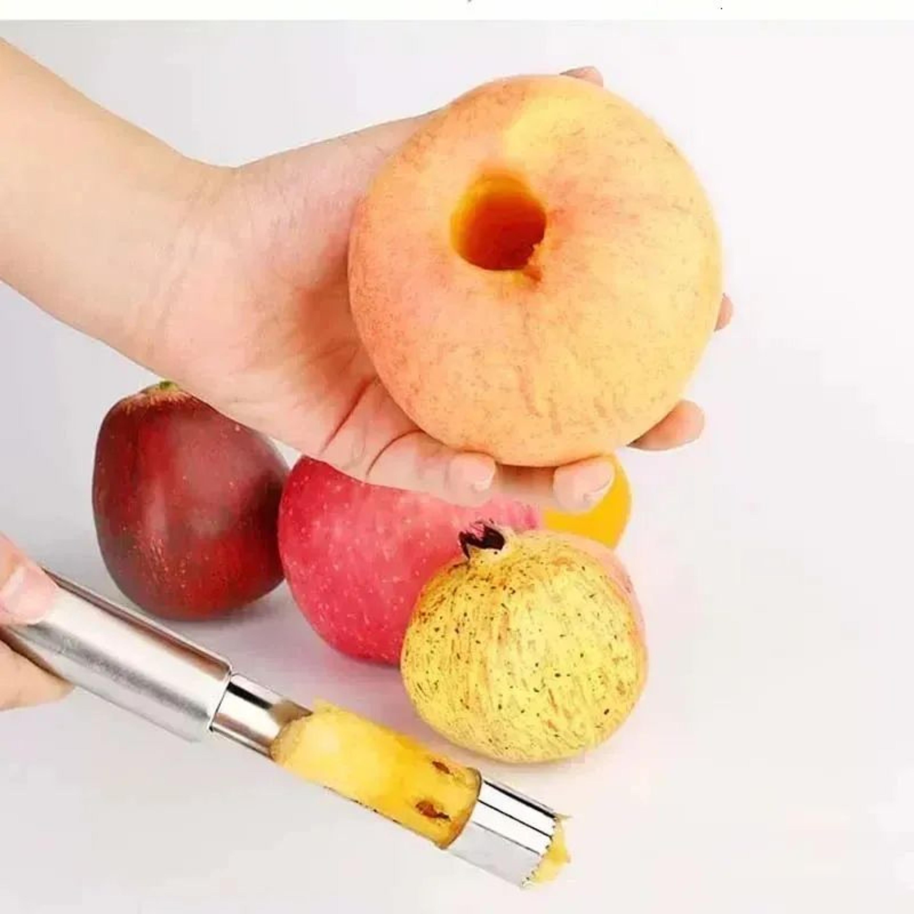 stainless steel apple corer and fruit seed remover for pears and red dates