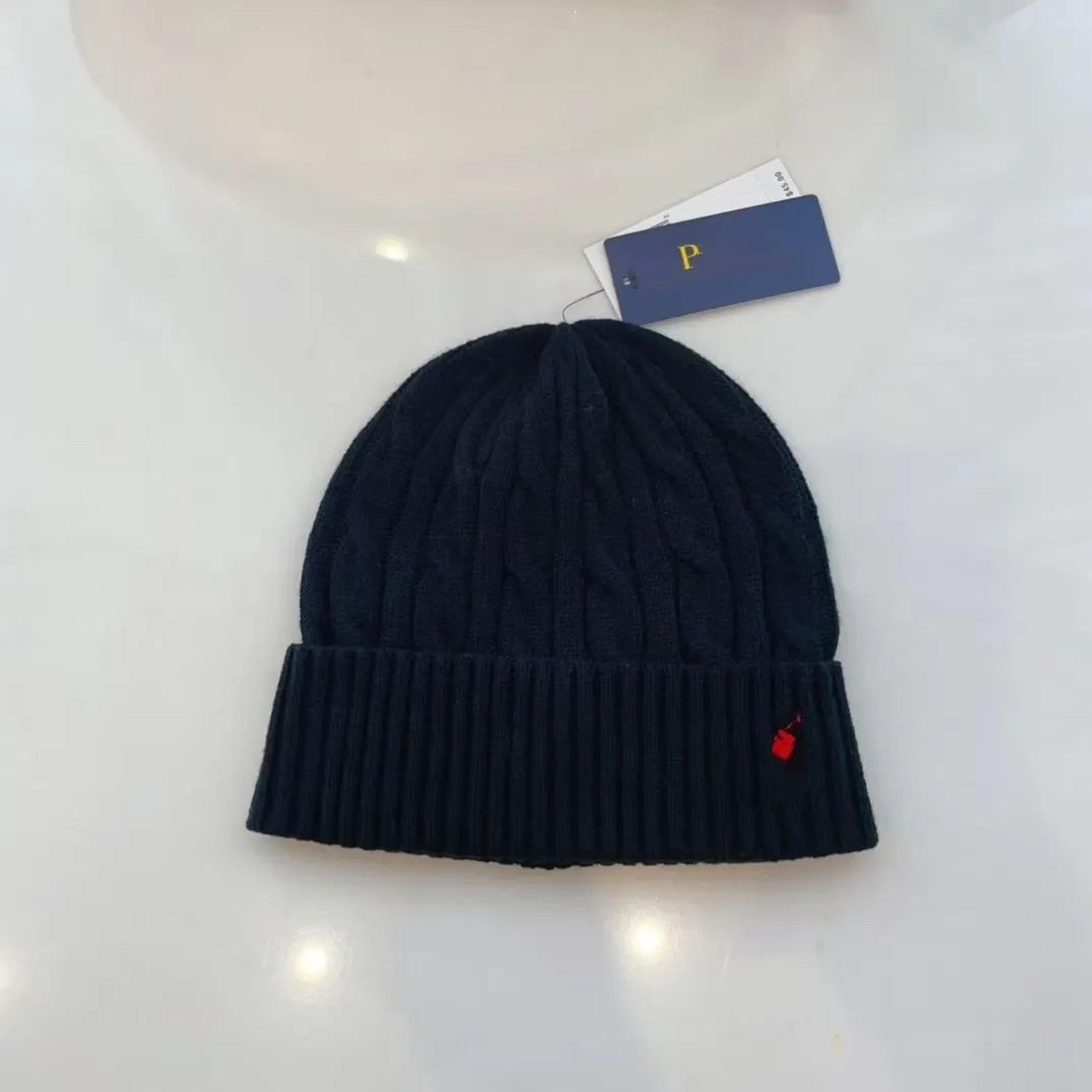 unisex cotton beanie hat with embroidered letter design for fall and winter