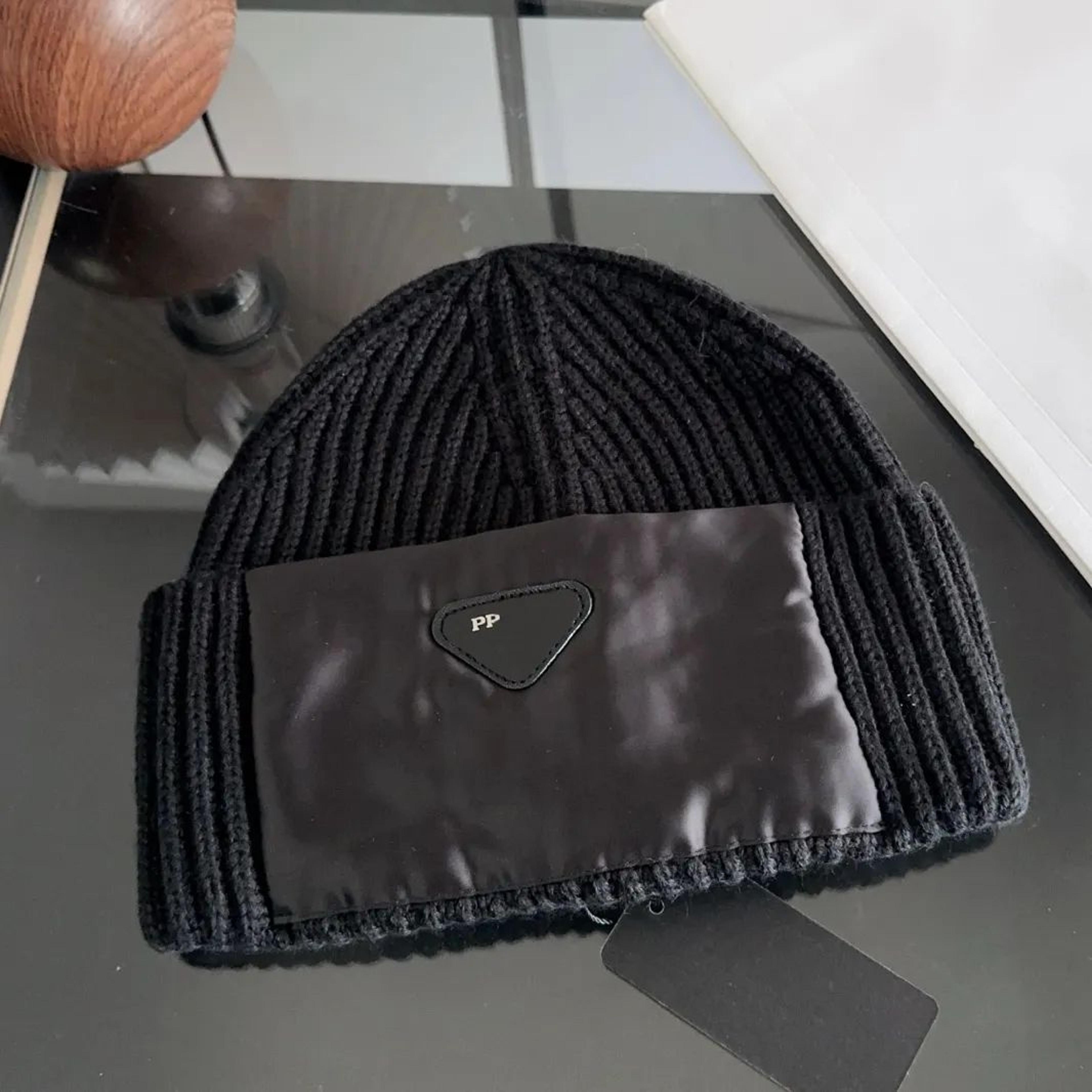 unisex cotton beanie hat with printed patchwork design for casual outdoor wear