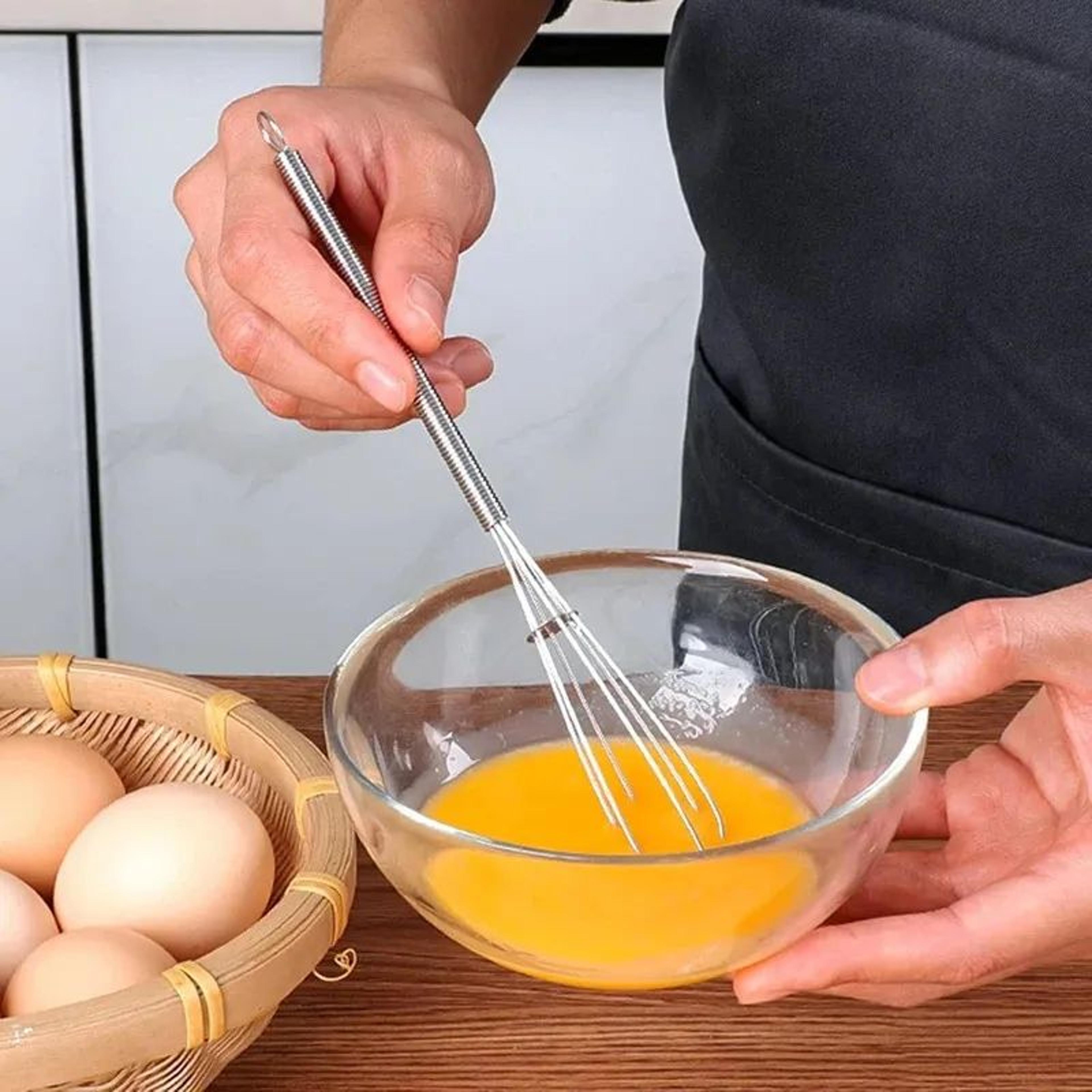 stainless steel balloon whisk manual egg beater for baking and cooking