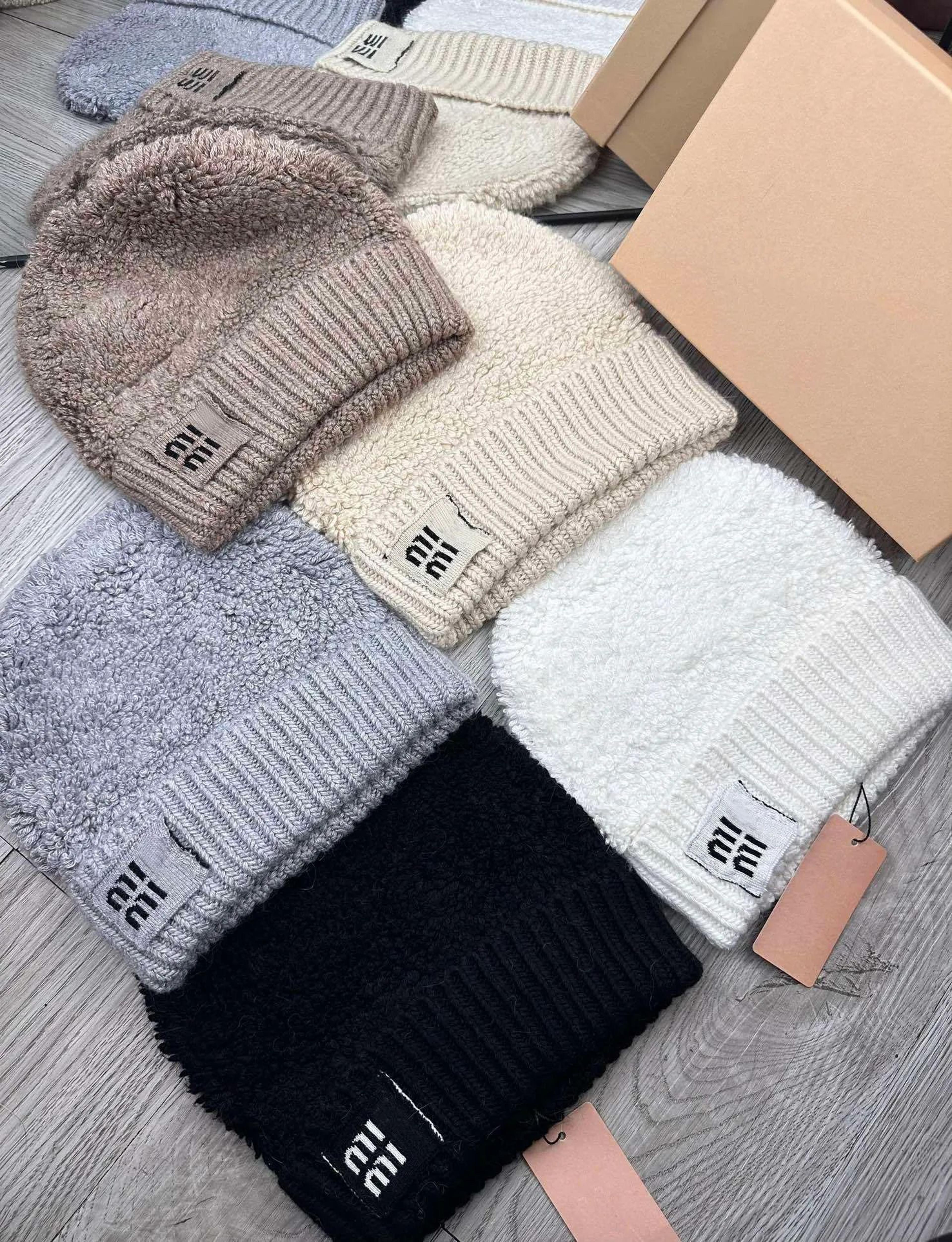 cashmere knit beanie hat for men and women with warm fitted dome design