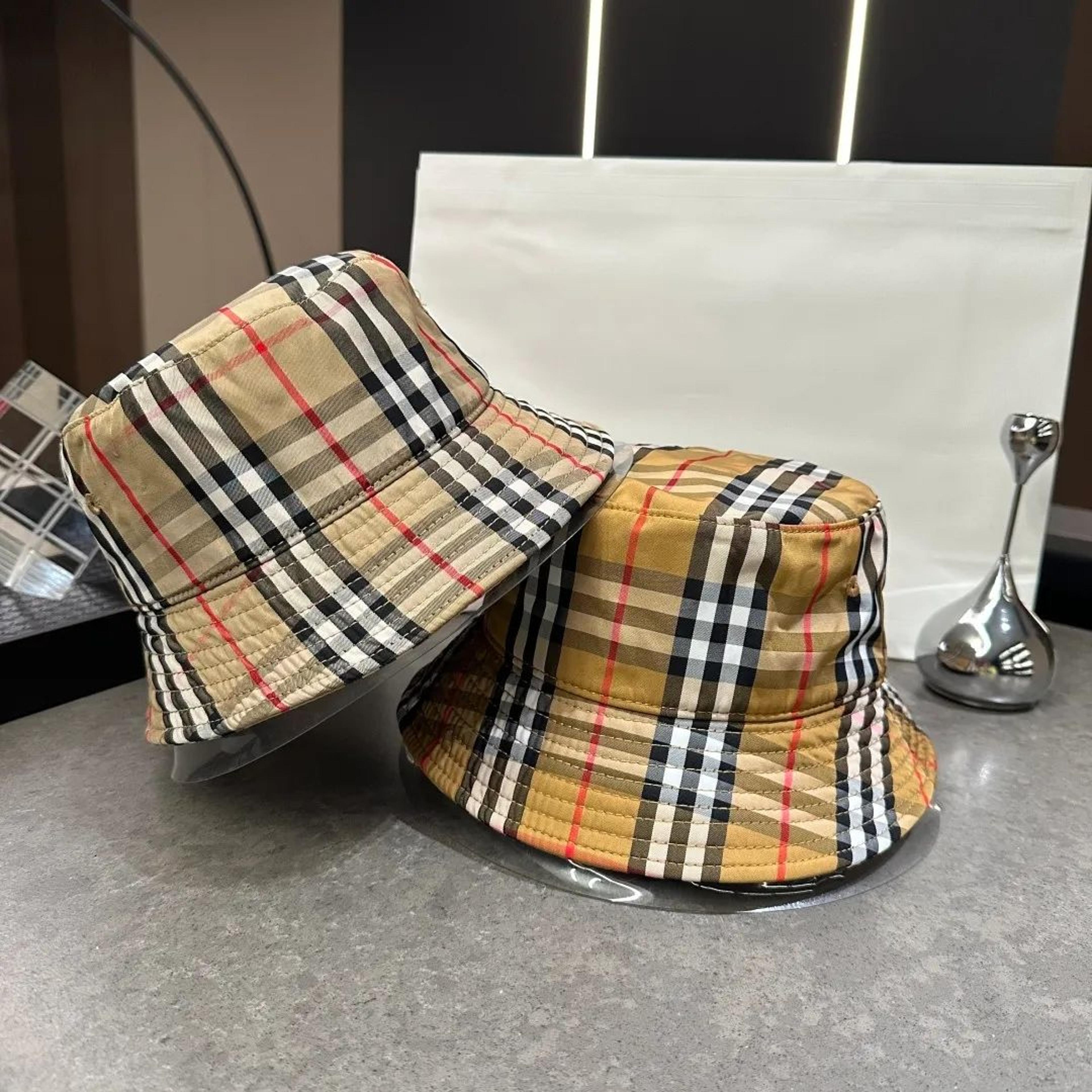 wide brim bucket hat with striped design for summer outdoor wear