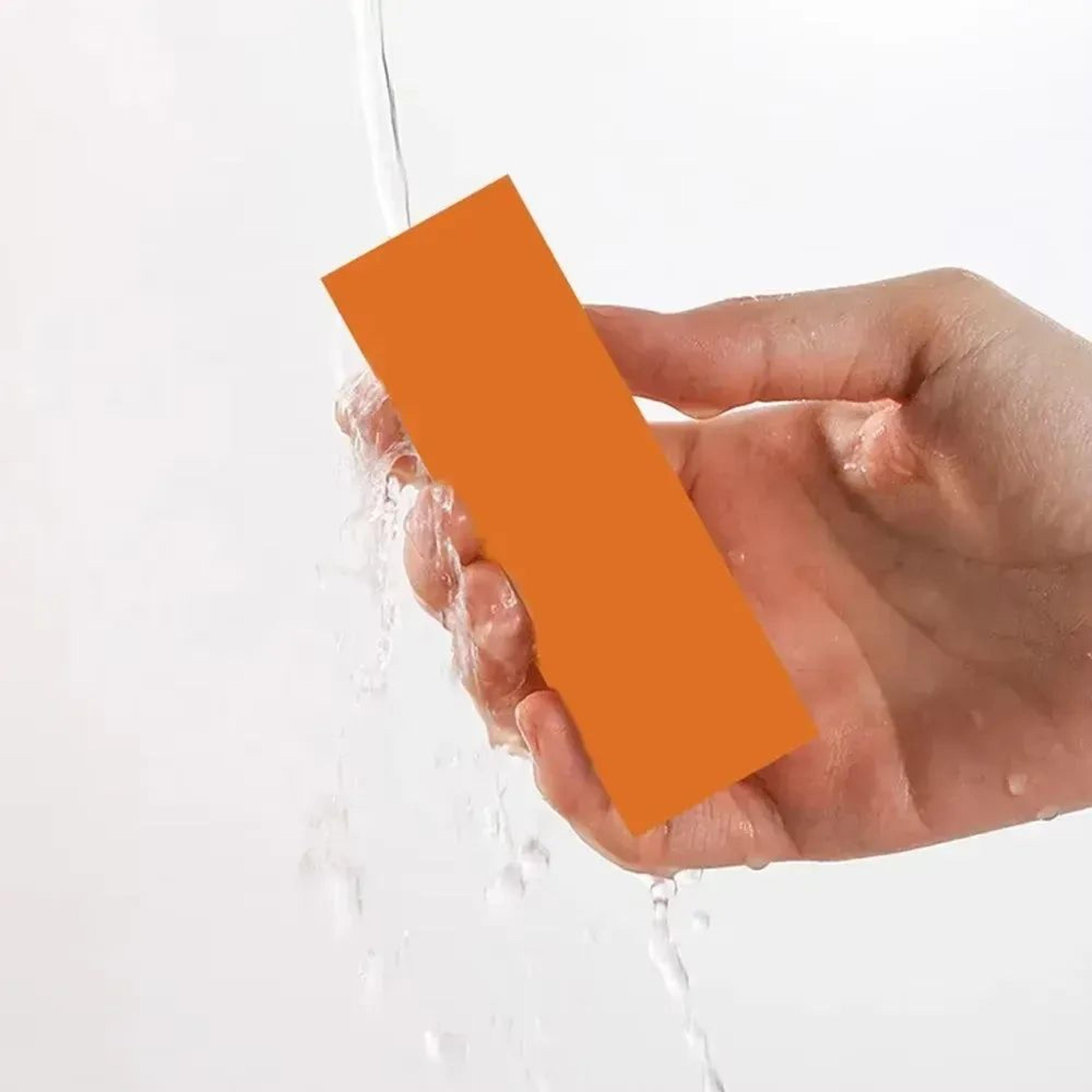 limescale and rust remover eraser brush for kitchen and bathroom cleaning