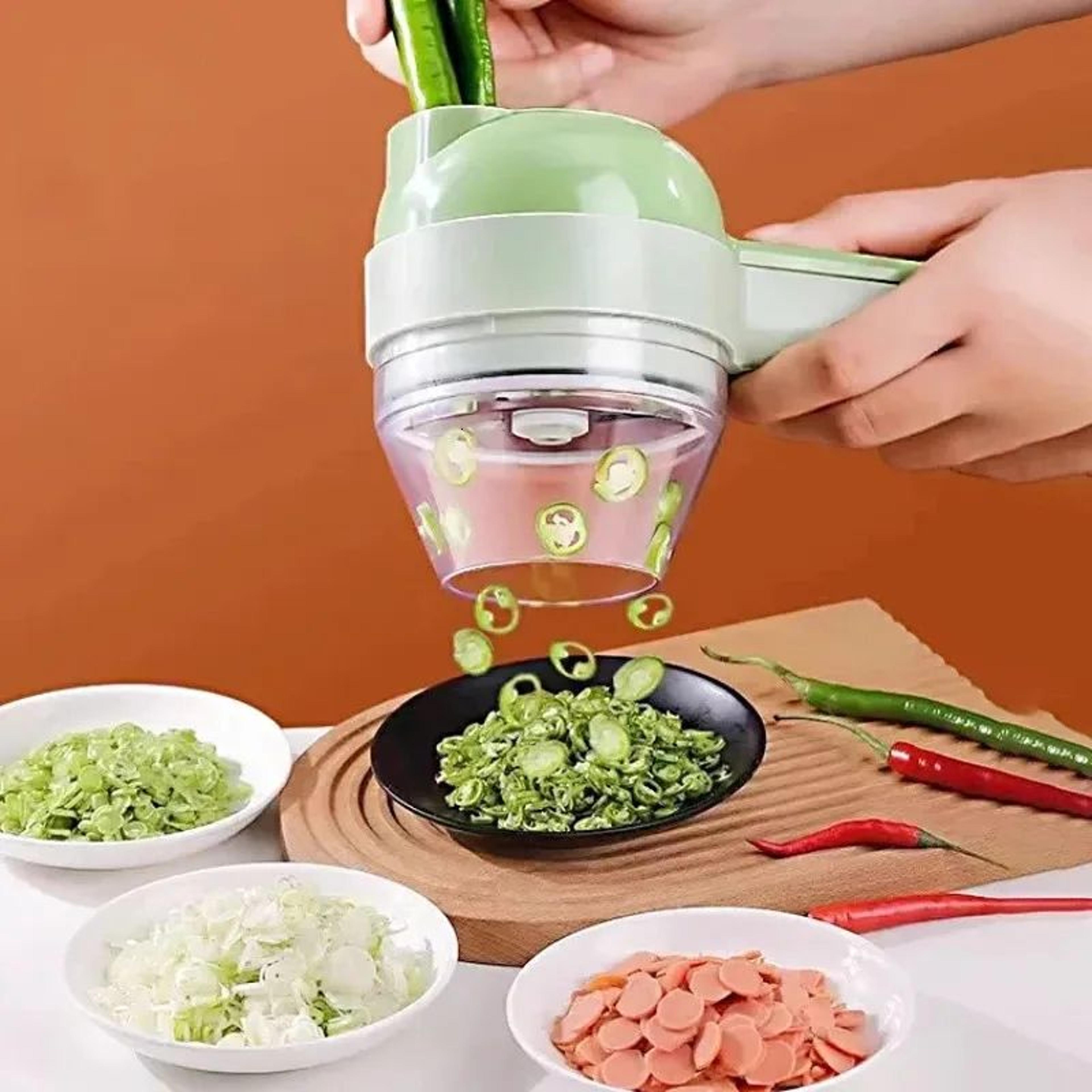 electric vegetable chopper with stainless steel blades for fruits vegetables and meat
