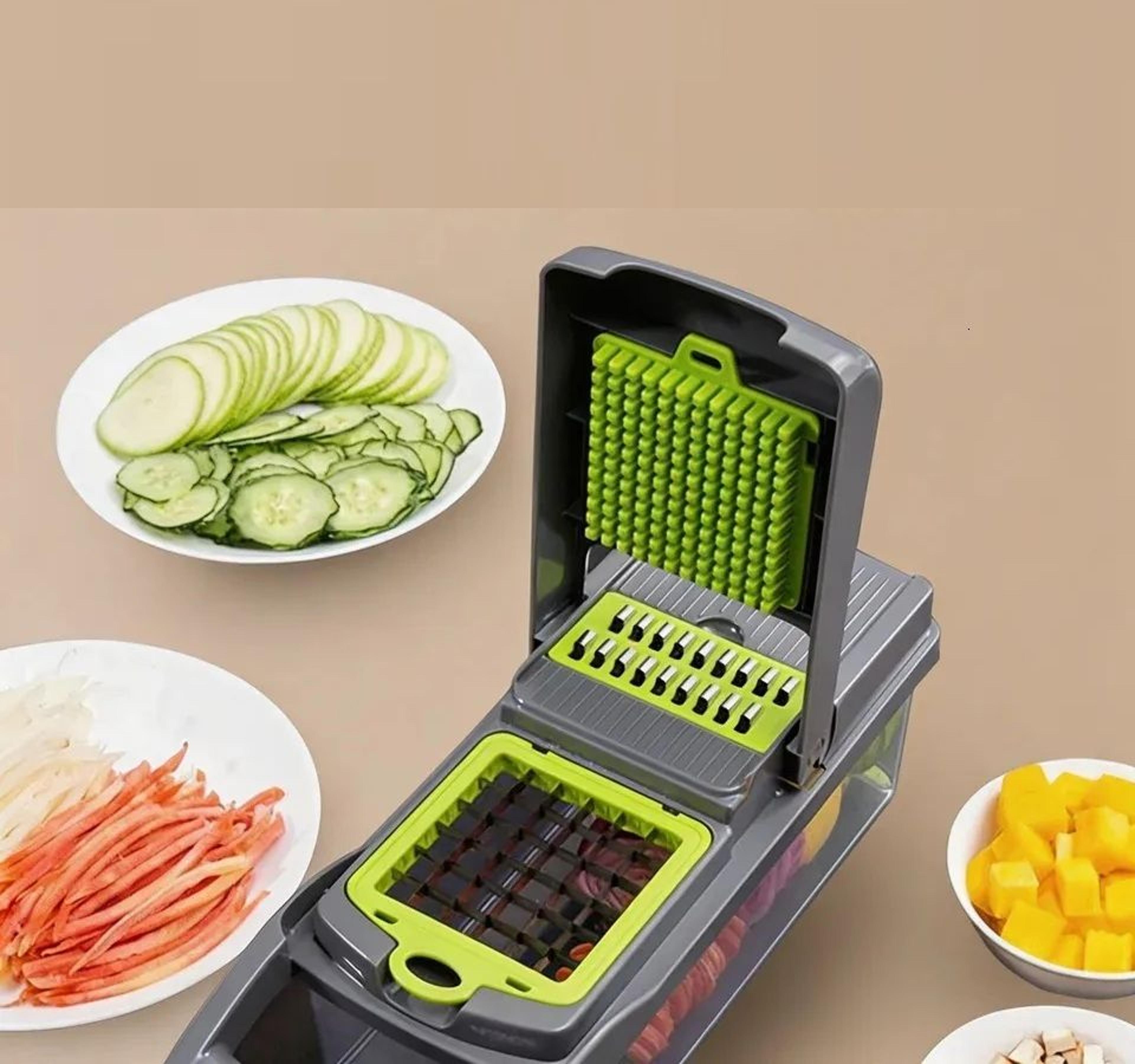 vegetable slicer and mandoline cutter with stainless steel blades