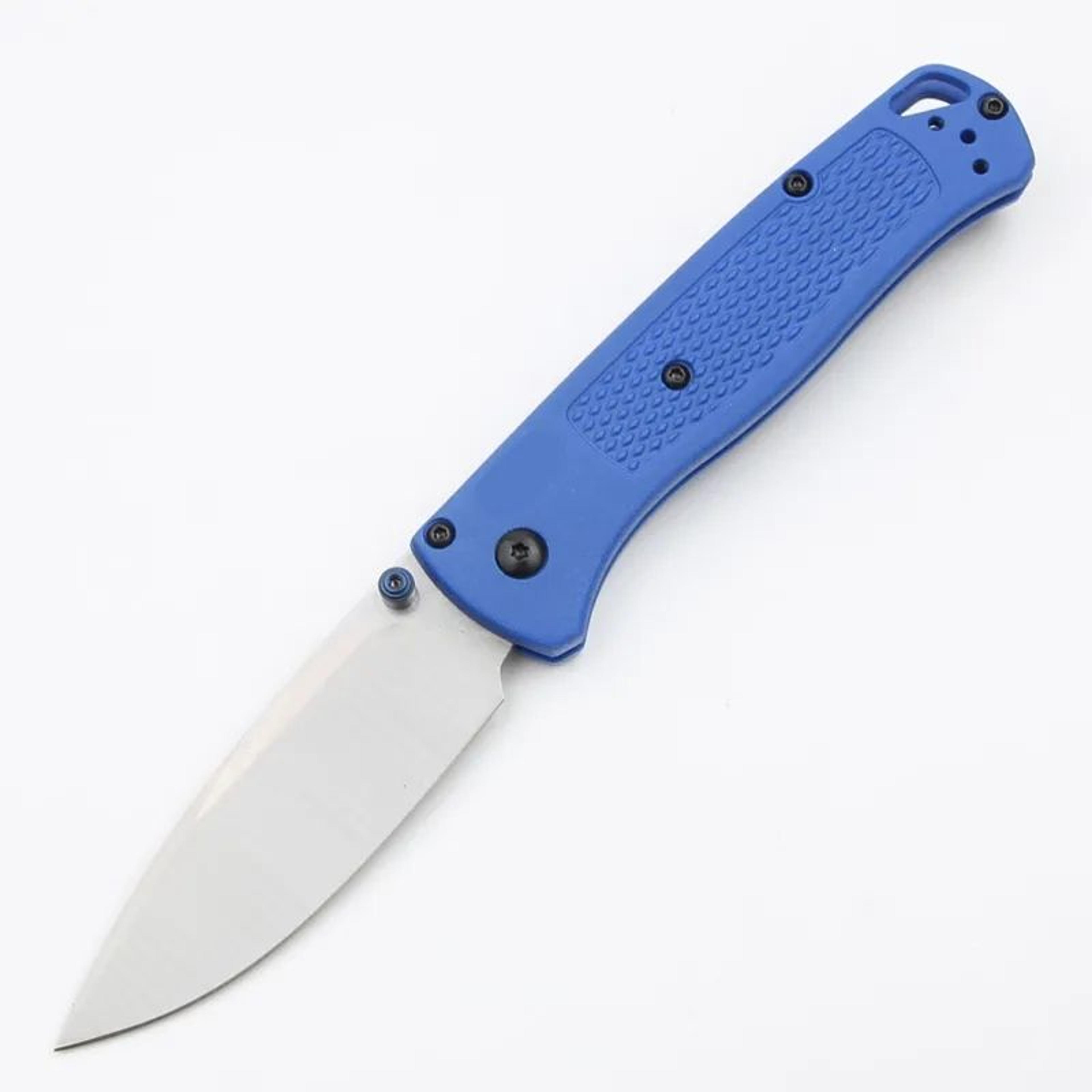 folding pocket knife with steel blade and nylon fiber handle
