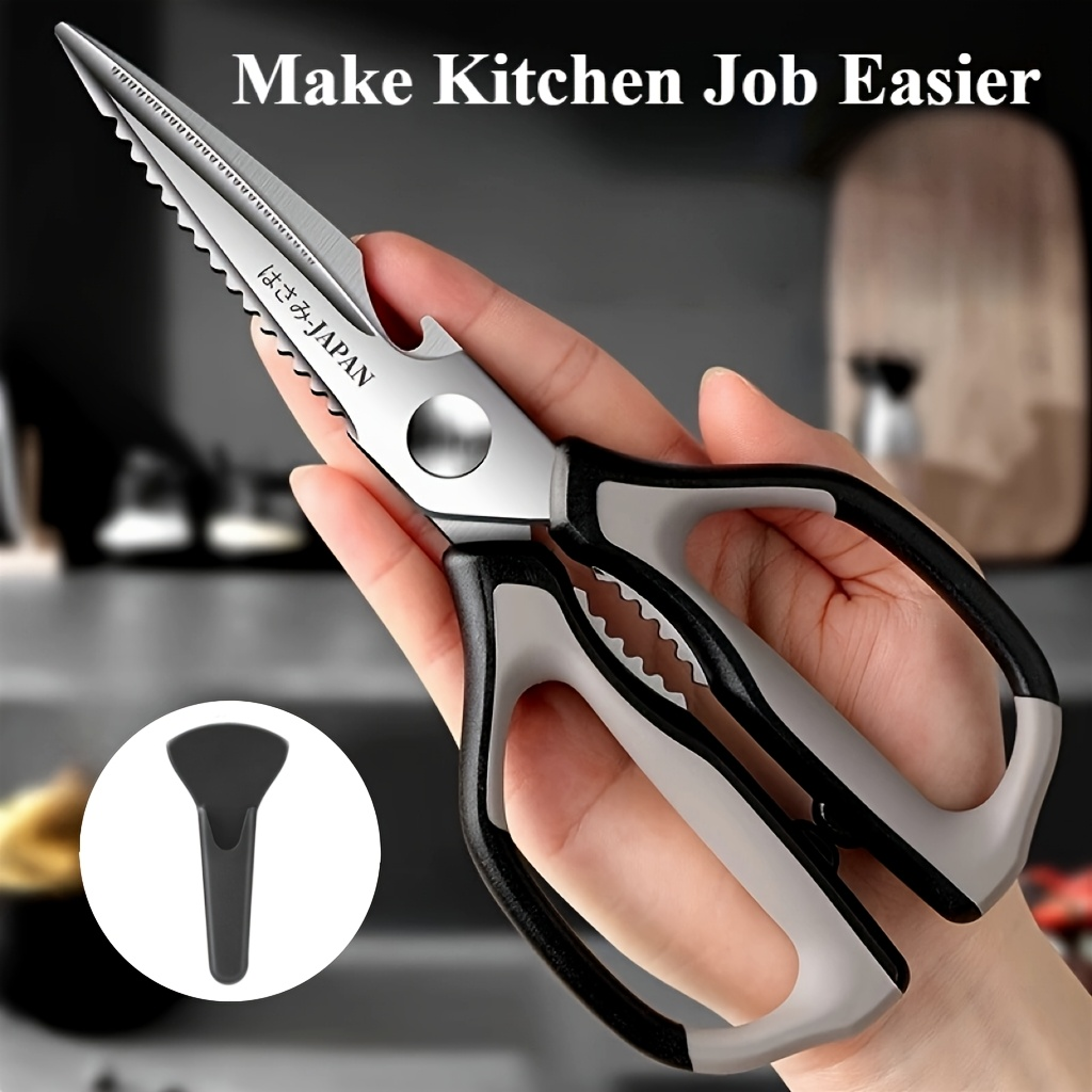 heavy duty kitchen shears stainless steel poultry scissors for chicken bones