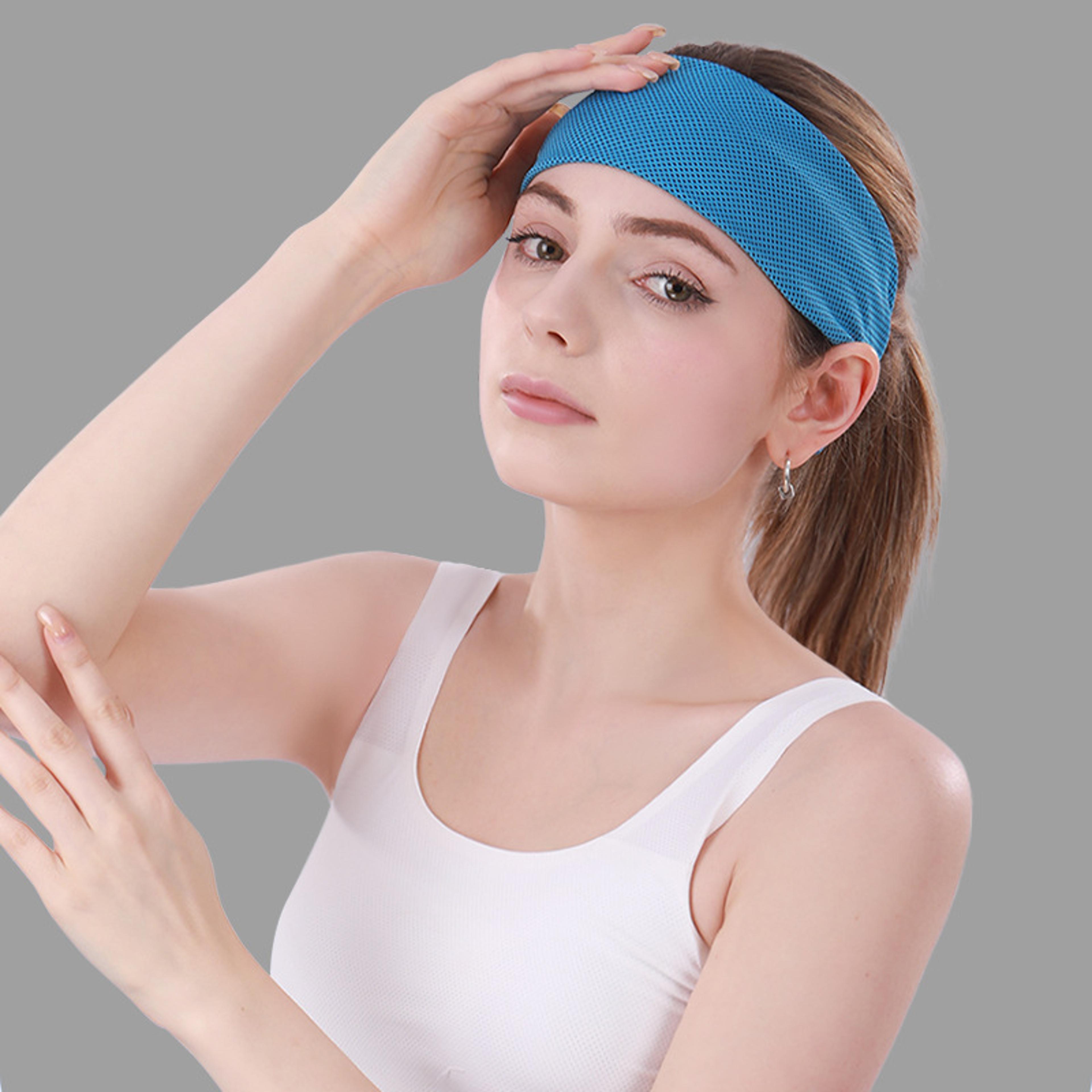 breathable sports headband non slip sweat wicking running hairband