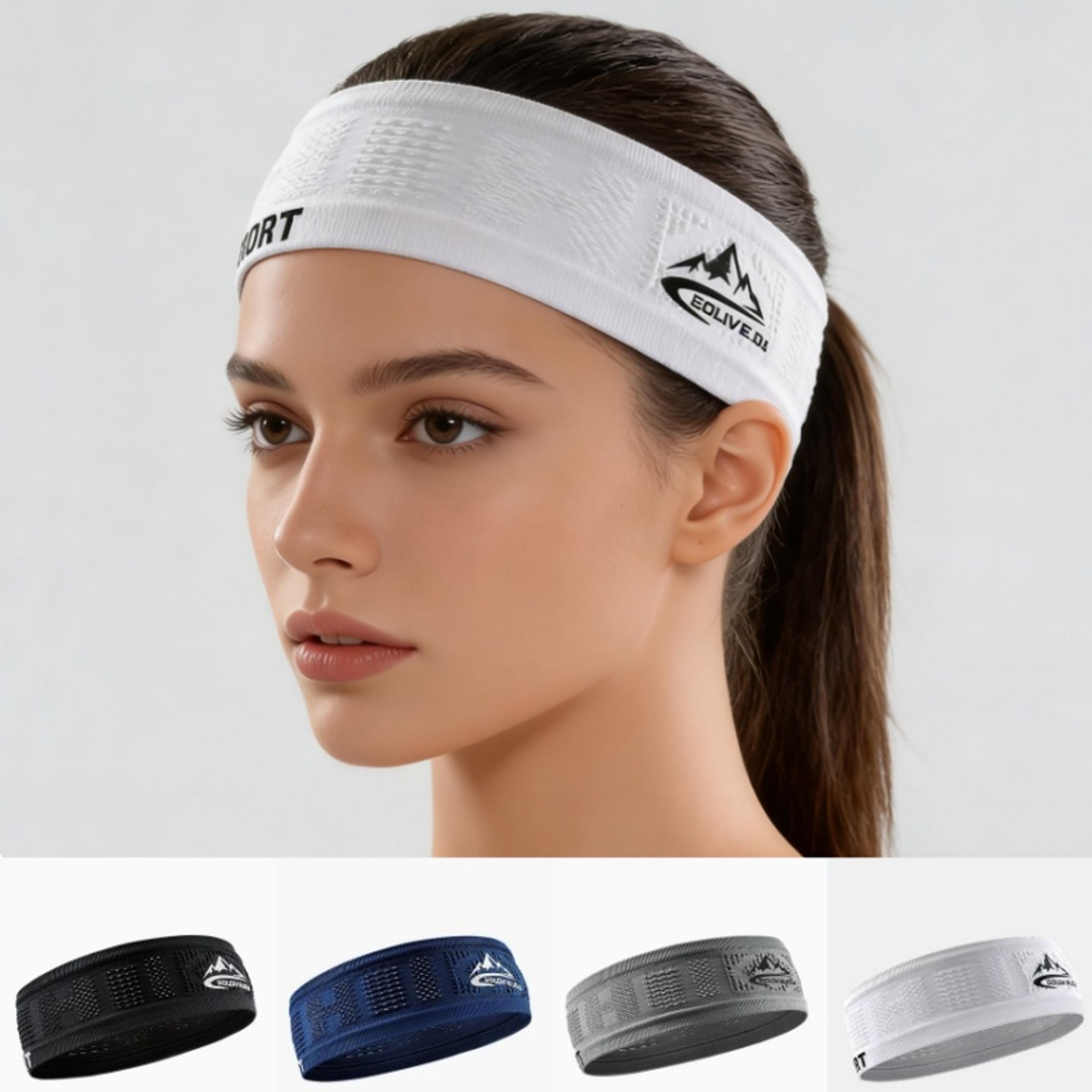 breathable running headband non slip sports sweatband for men women
