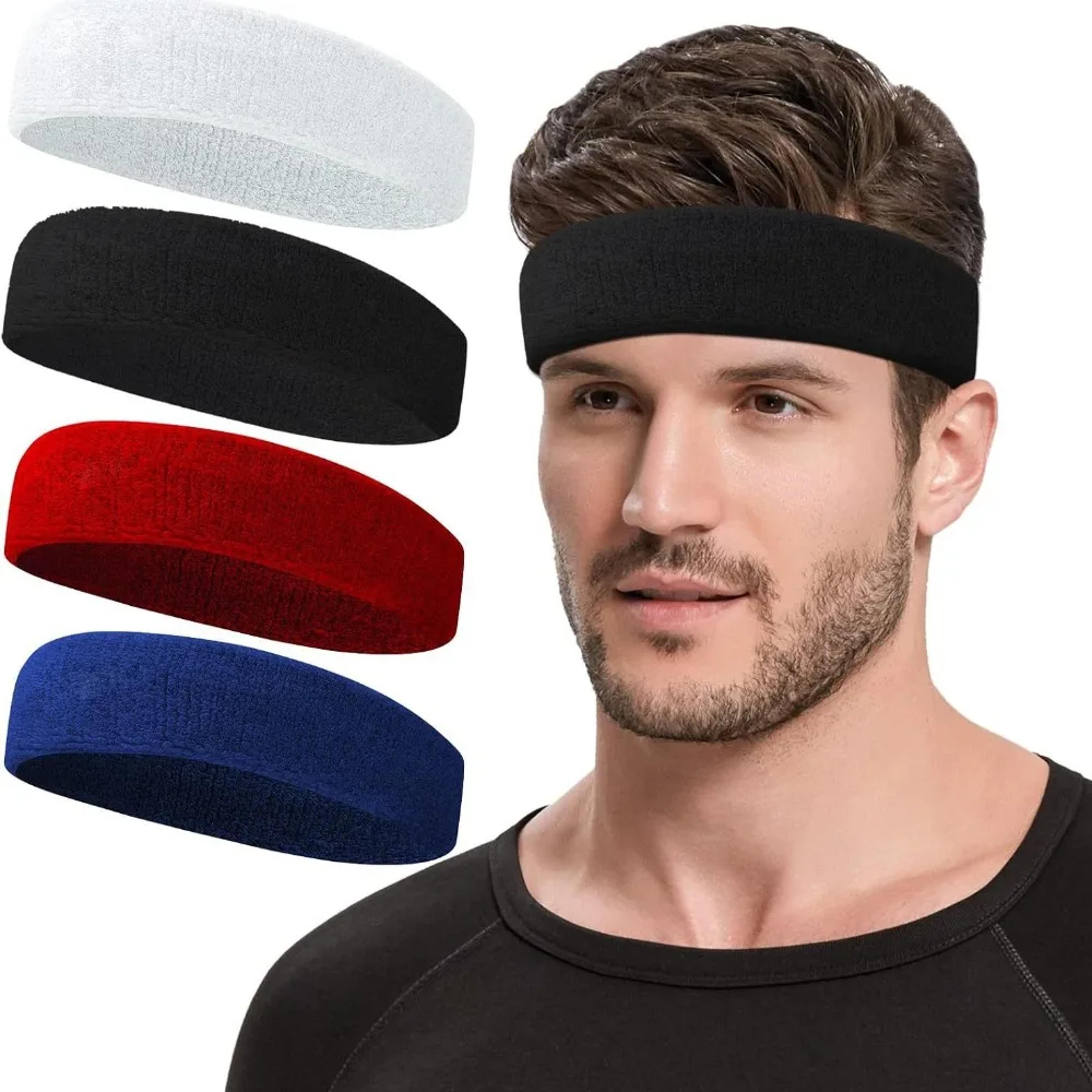 sports headband sweat absorbing running headwear for basketball gym and football