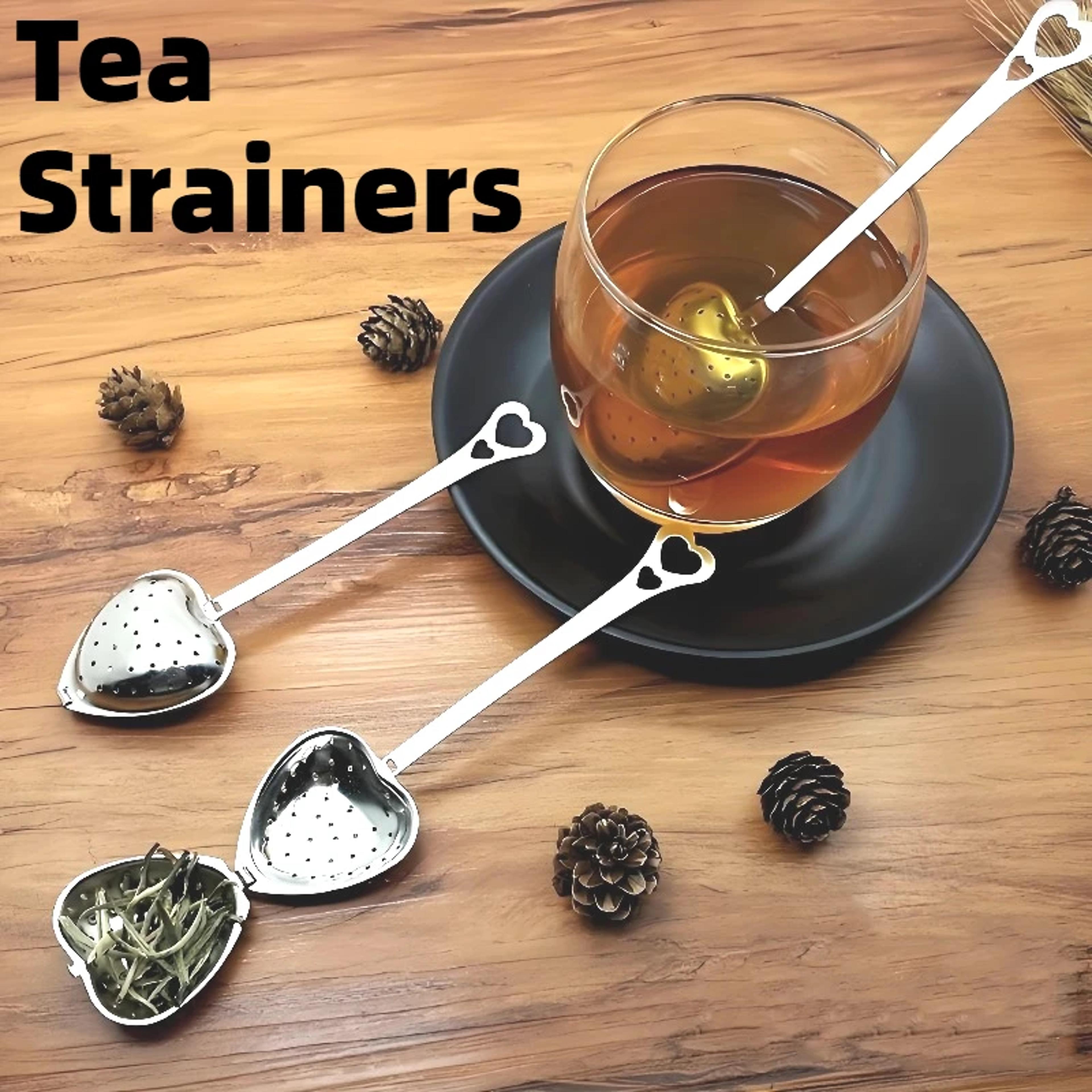 heart shaped tea infuser stainless steel loose leaf tea strainer